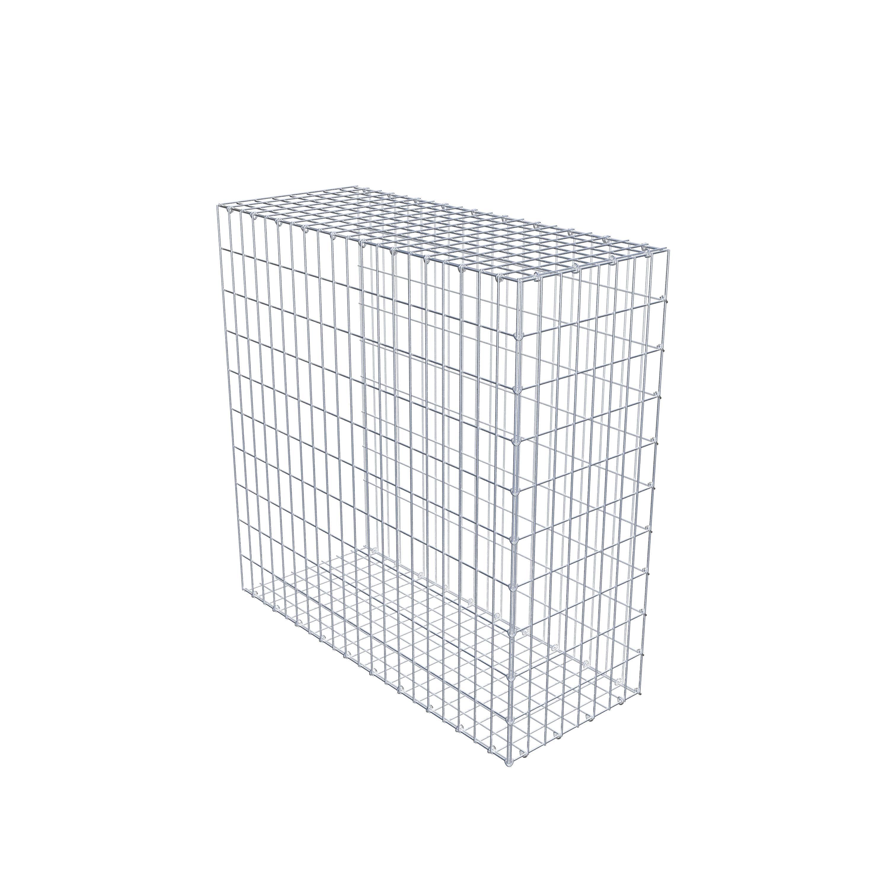 Monteret gabion type 2 100 cm x 100 cm x 40 cm, maskestørrelse 5 cm x 10 cm, C-ring