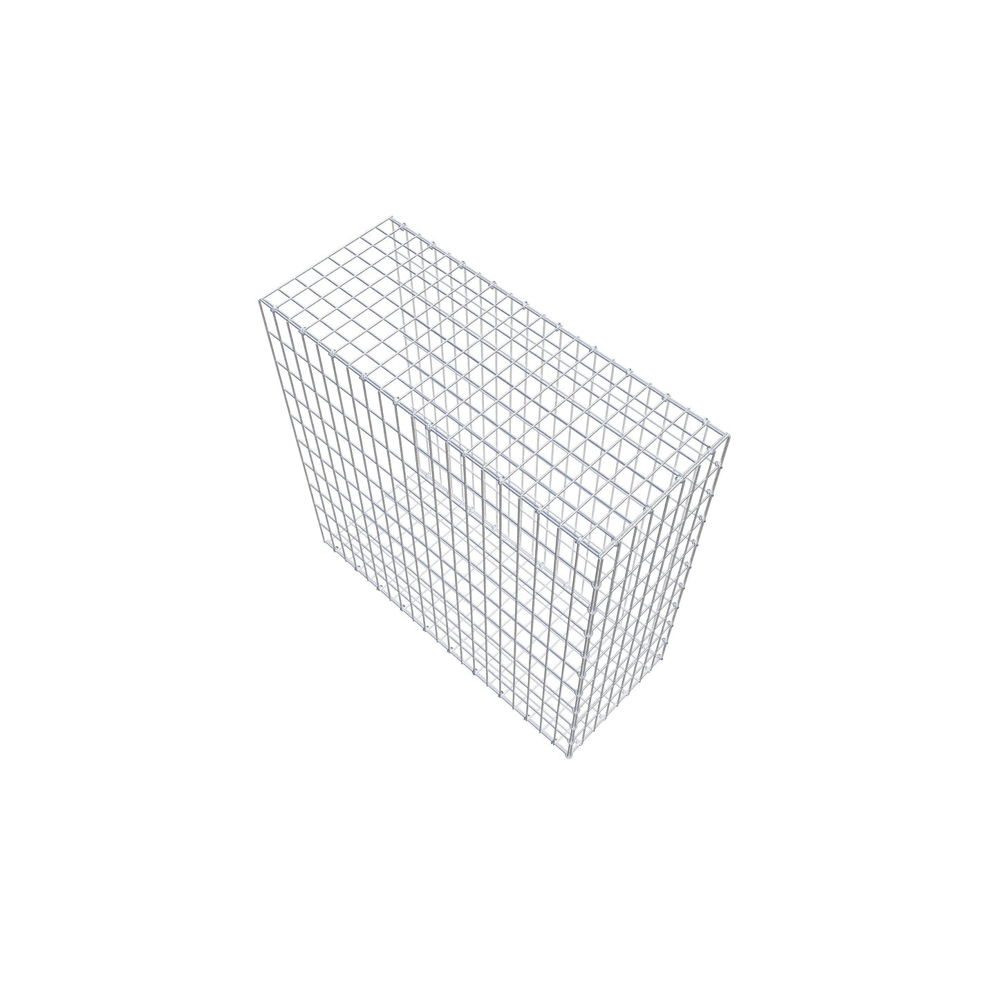 Monteret gabion type 2 100 cm x 100 cm x 40 cm, maskestørrelse 5 cm x 10 cm, C-ring