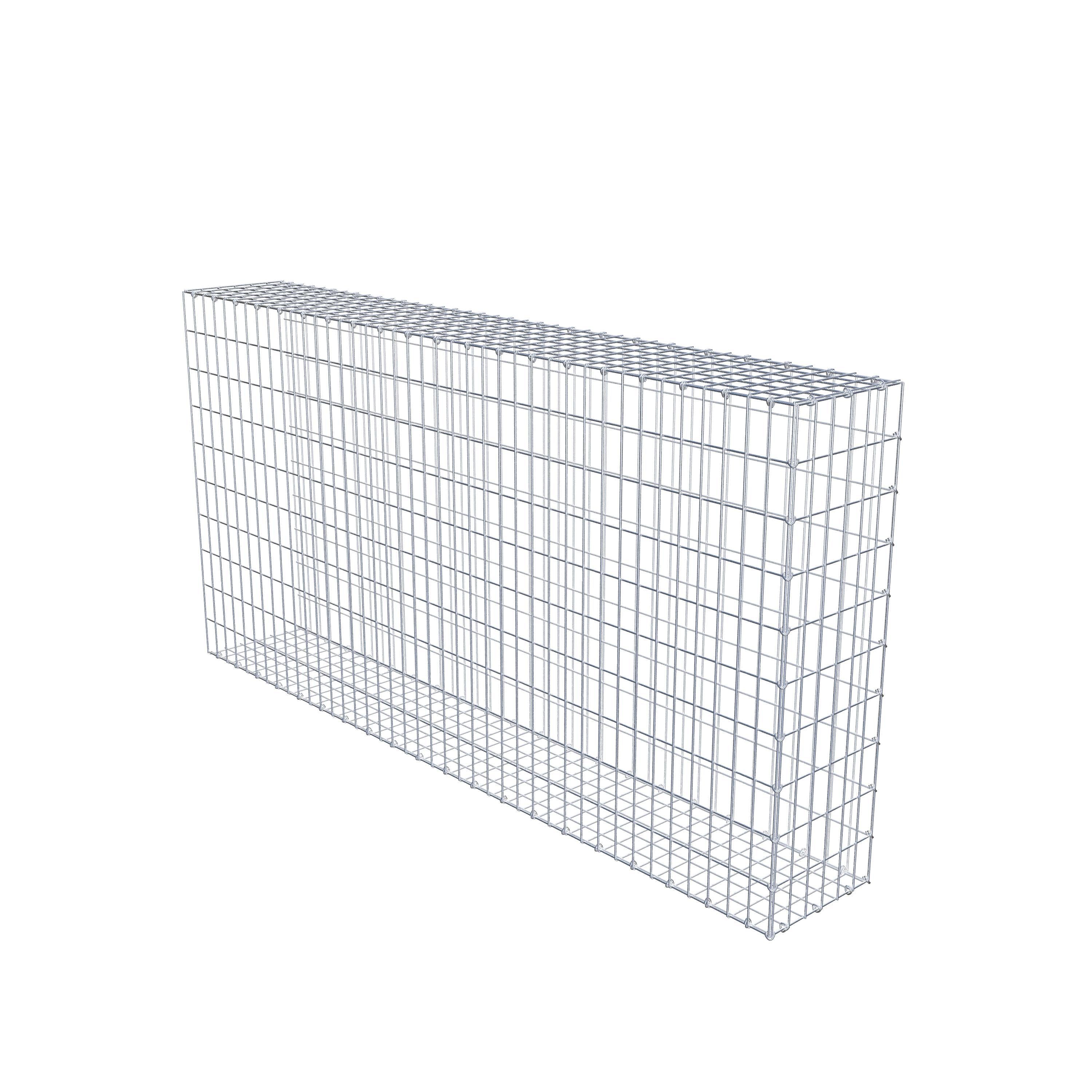 Monteret gabion type 2 200 cm x 100 cm x 30 cm, maskestørrelse 5 cm x 10 cm, C-ring