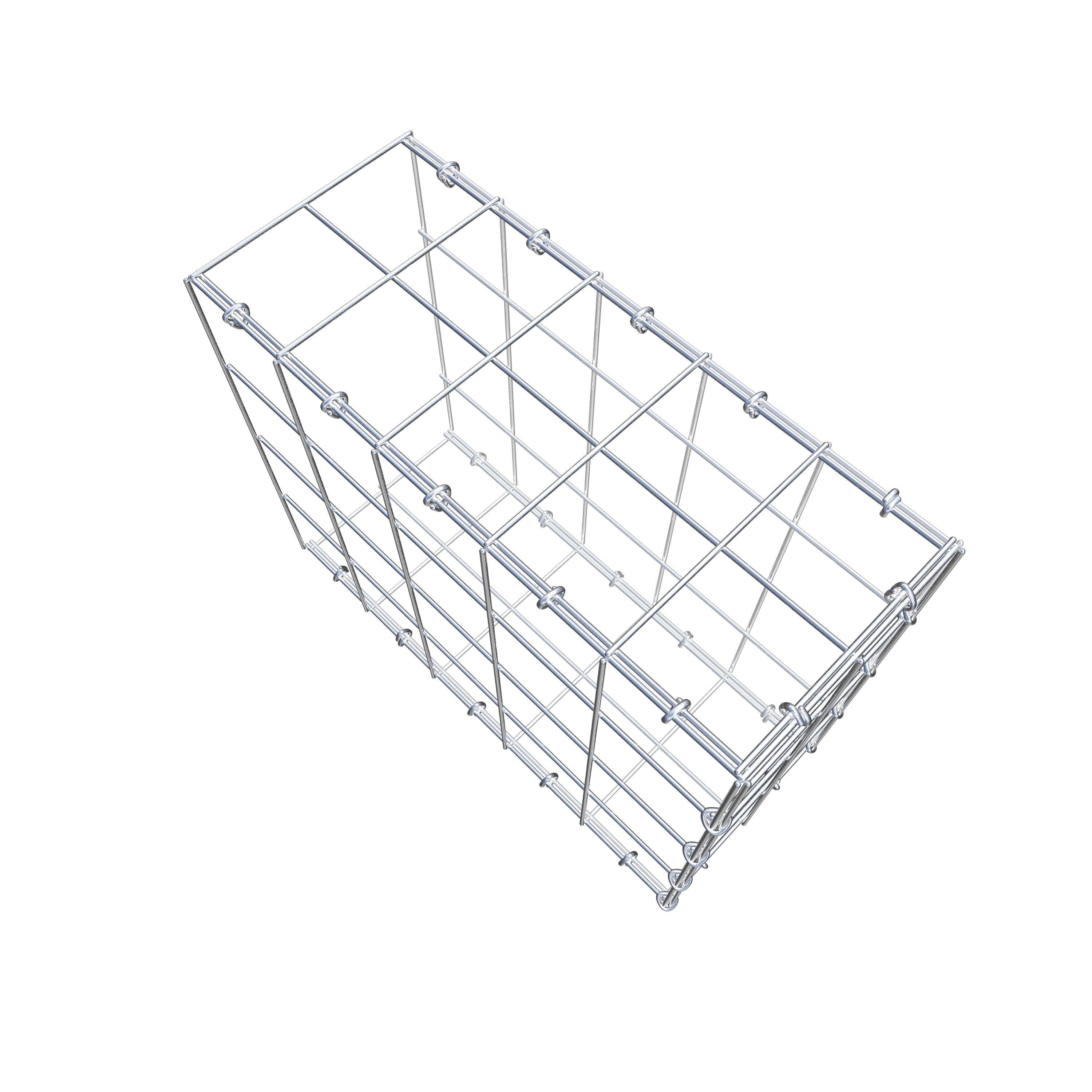 Schanskorf type 2 50 cm x 40 cm x 20 cm (L x H x D), maaswijdte 10 cm x 10 cm, C-ring