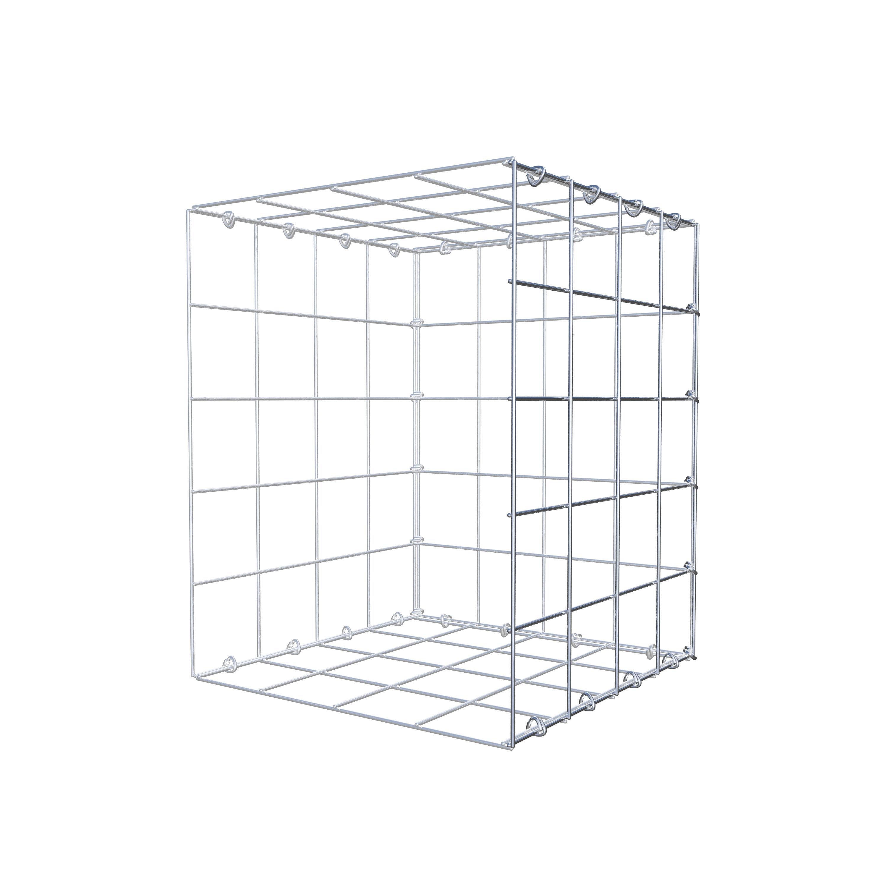 Monteret gabion type 2 50 cm x 40 cm x 40 cm (L x H x D), maskestørrelse 10 cm x 10 cm, C-ring