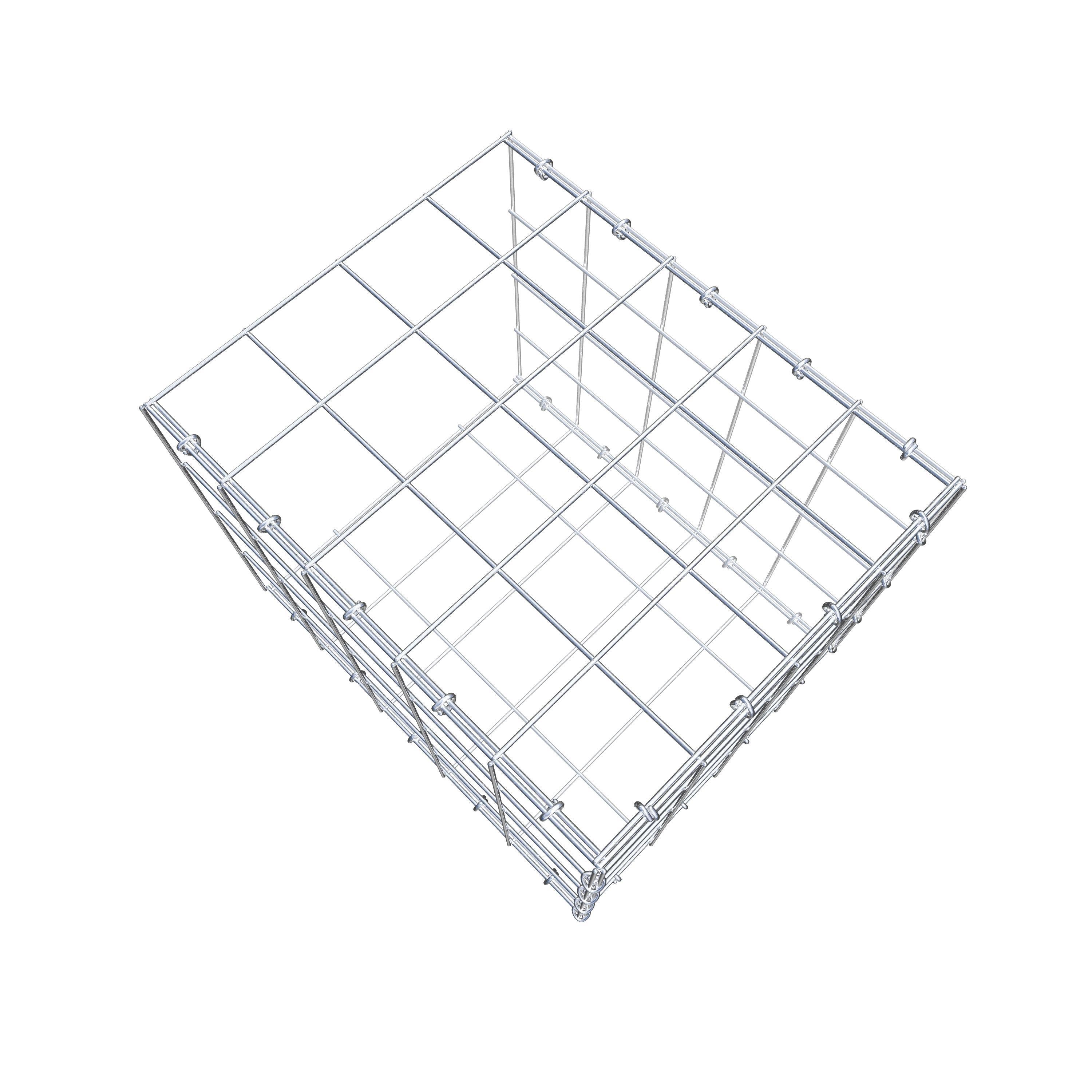 Schanskorf type 2 50 cm x 40 cm x 40 cm (L x H x D), maaswijdte 10 cm x 10 cm, C-ring