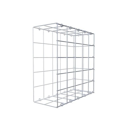 Monteret gabion type 2 50 cm x 50 cm x 20 cm (L x H x D), maskestørrelse 10 cm x 10 cm, C-ring