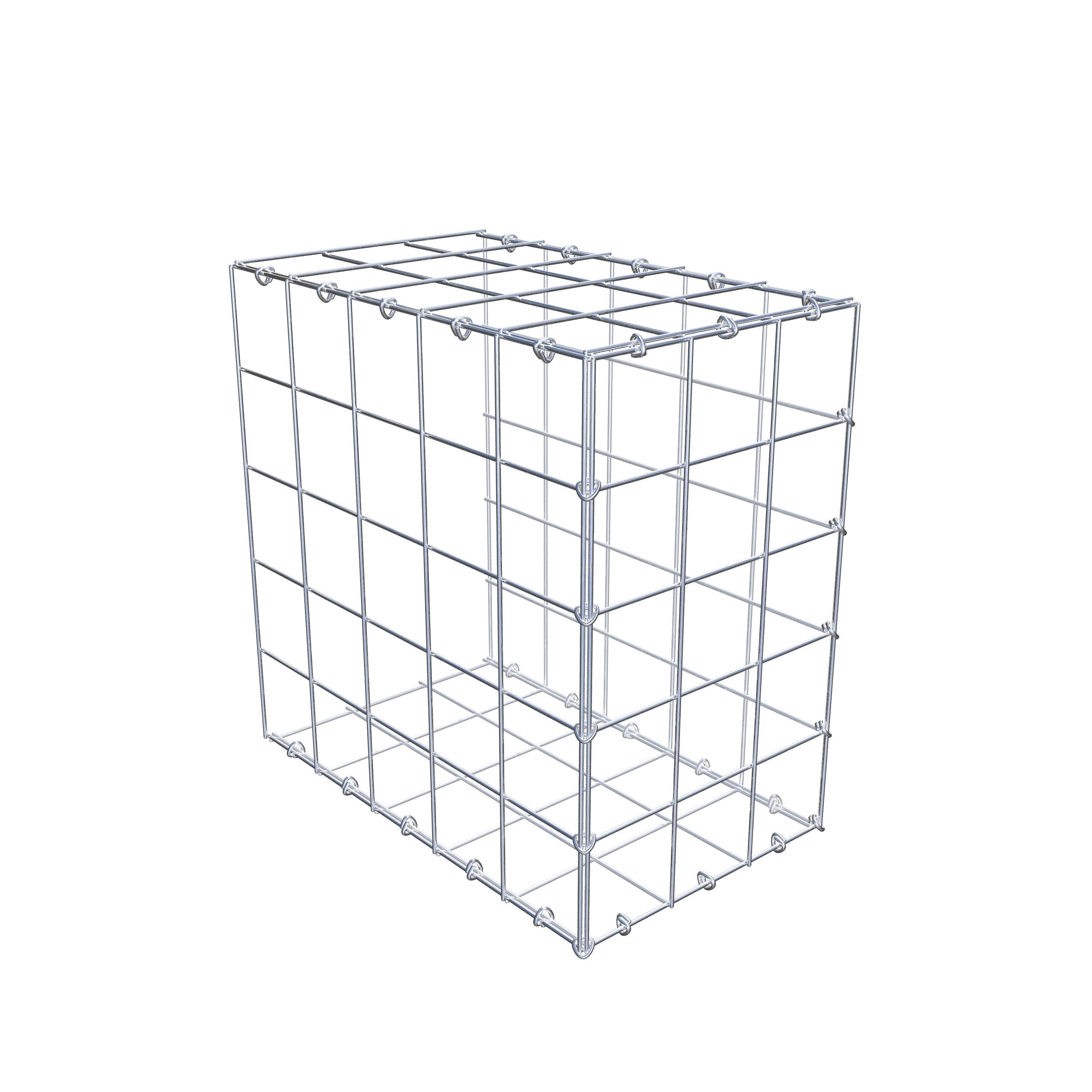 Schanskorf type 2 50 cm x 50 cm x 30 cm (L x H x D), maaswijdte 10 cm x 10 cm, C-ring