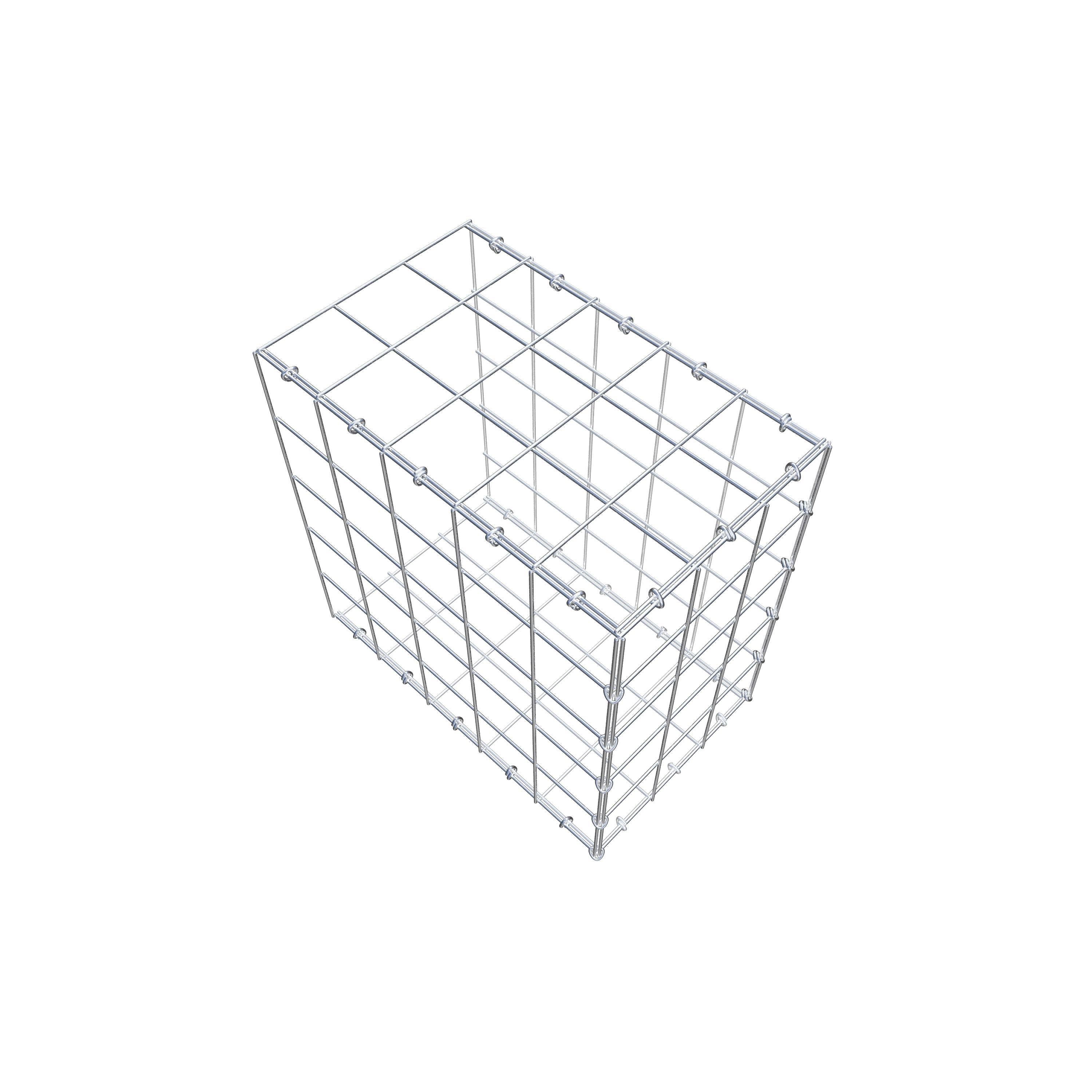 Schanskorf type 2 50 cm x 50 cm x 30 cm (L x H x D), maaswijdte 10 cm x 10 cm, C-ring