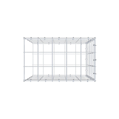 Gabbione aggiuntivo di tipo 2 50 cm x 50 cm x 30 cm (L x H x P), maglia 10 cm x 10 cm, anello a C