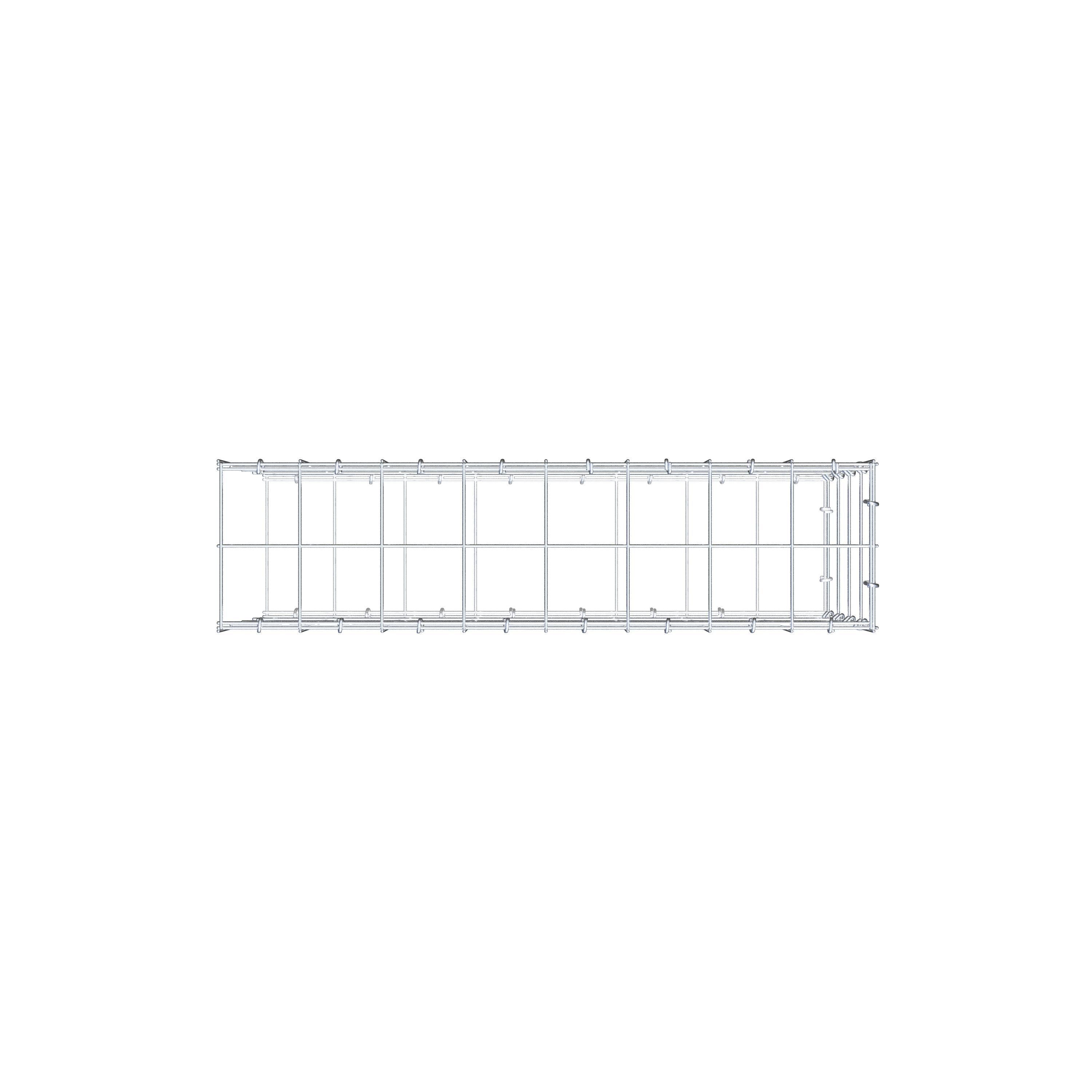 Gabião Tipo 2 80 cm x 40 cm x 20 cm (C x A x P), malhagem 10 cm x 10 cm, anel C