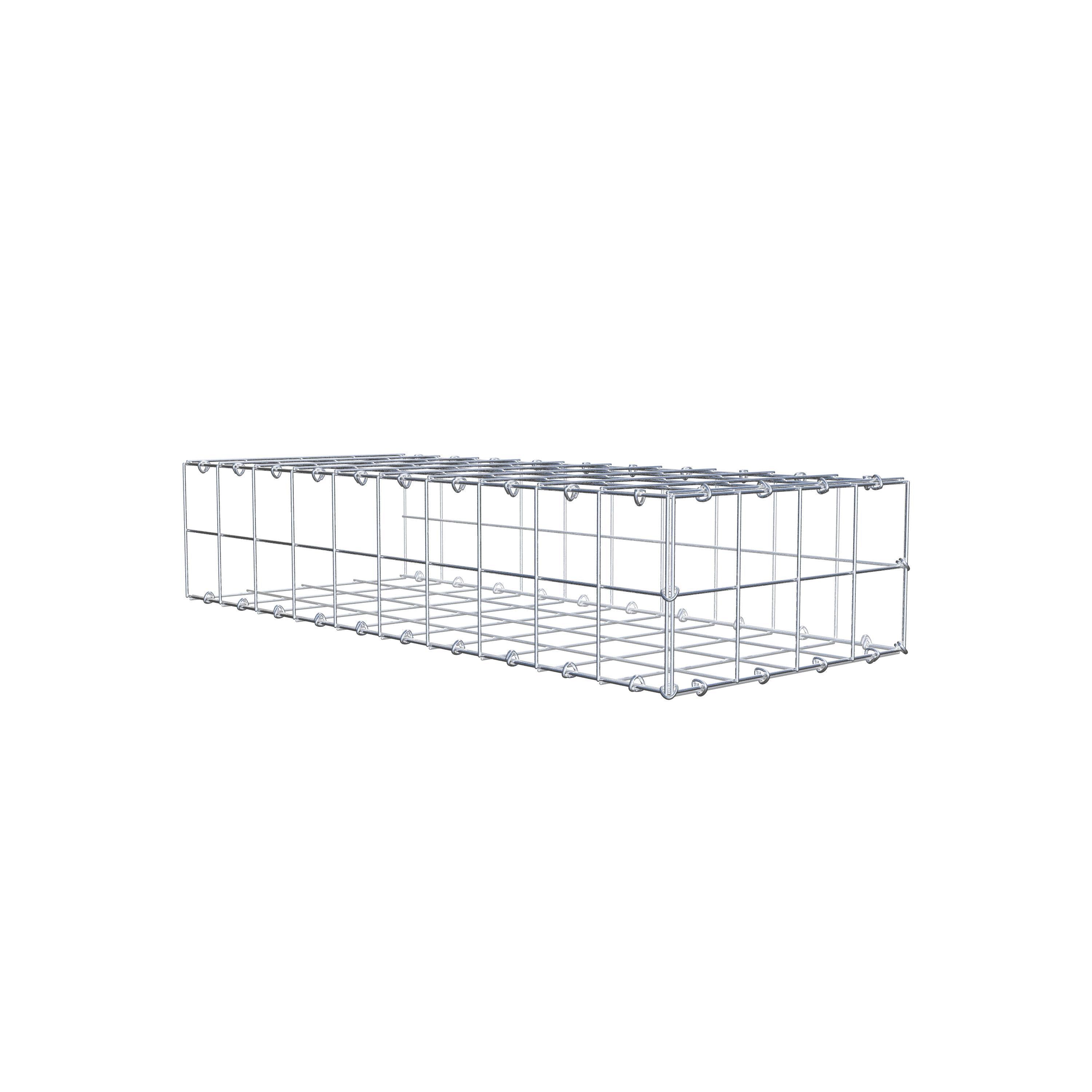 Anbaugabione Typ 2 100 cm x 20 cm x 40 cm (L x H x T), Maschenweite 10 cm x 10 cm, C-Ring