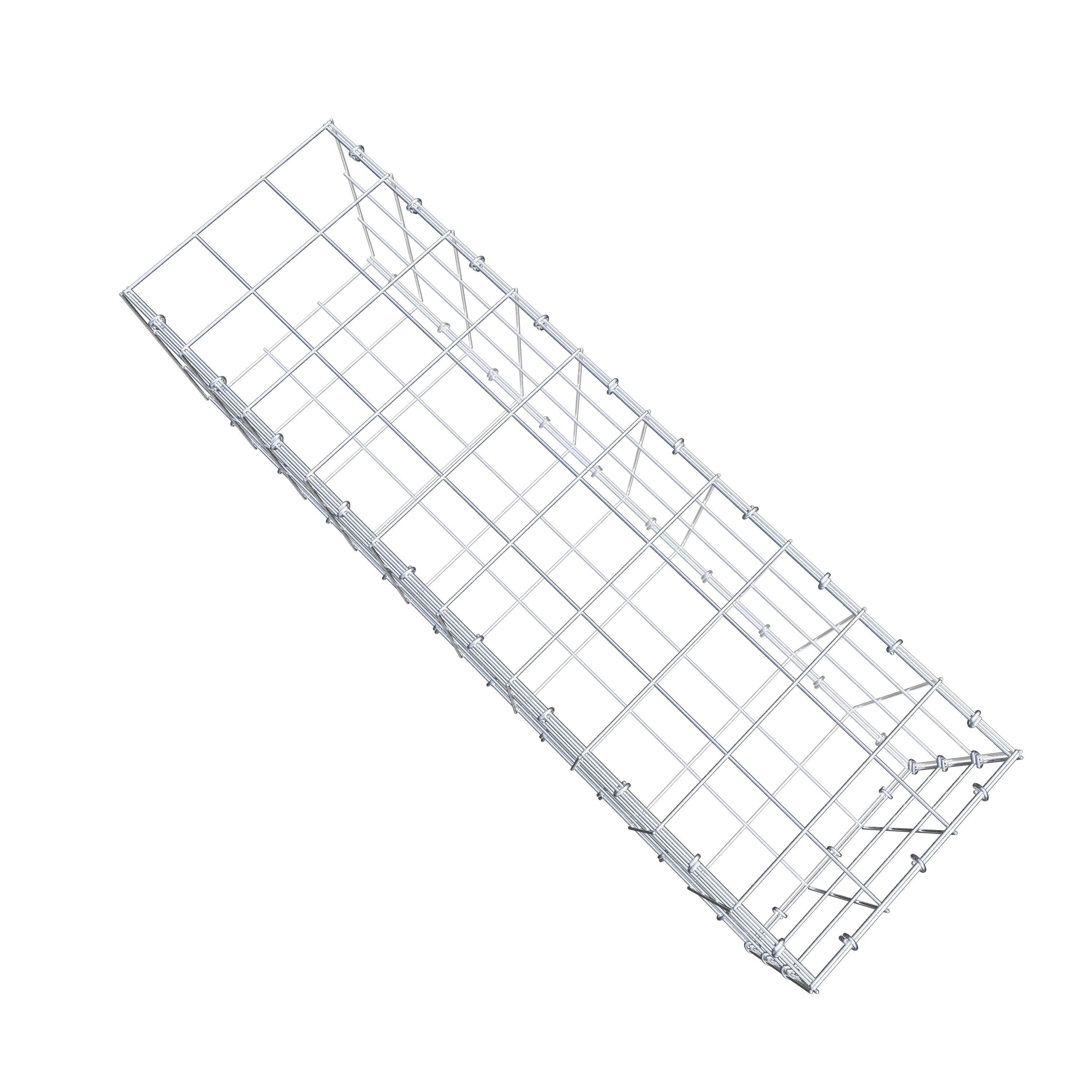 Schanskorf type 2 100 cm x 30 cm x 30 cm (L x H x D), maaswijdte 10 cm x 10 cm, C-ring