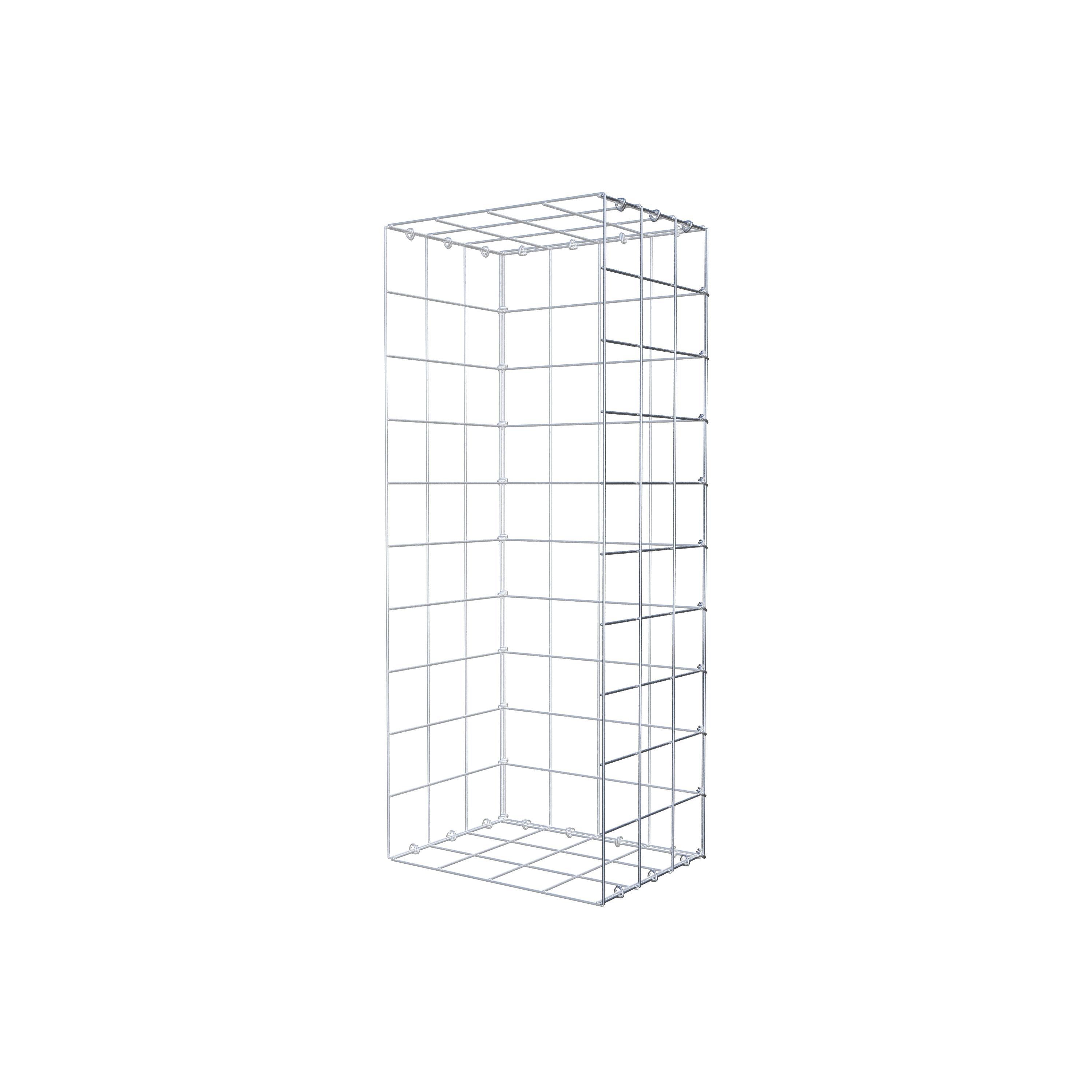 Schanskorf type 2 100 cm x 30 cm x 40 cm (L x H x D), maaswijdte 10 cm x 10 cm, C-ring