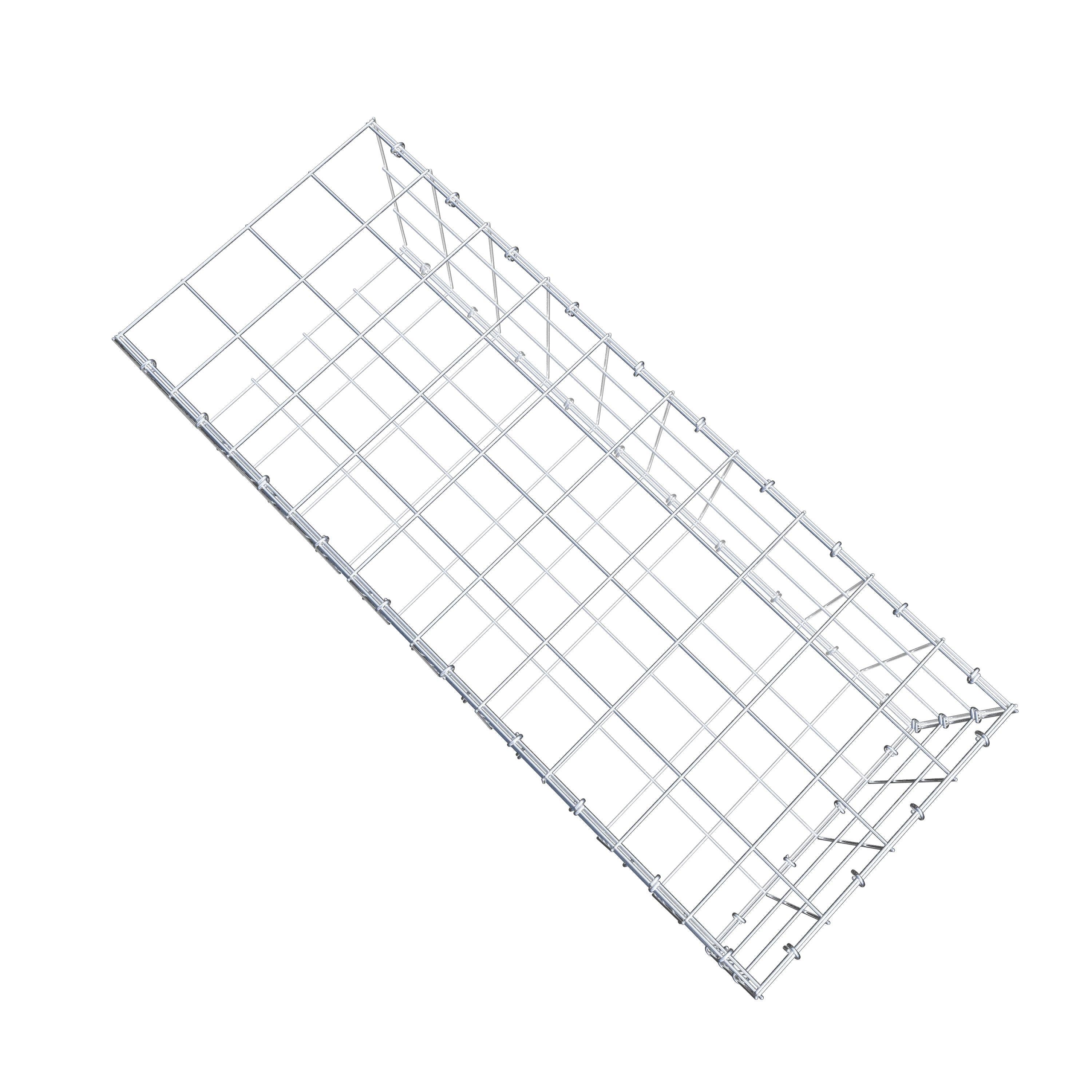 Schanskorf type 2 100 cm x 30 cm x 40 cm (L x H x D), maaswijdte 10 cm x 10 cm, C-ring