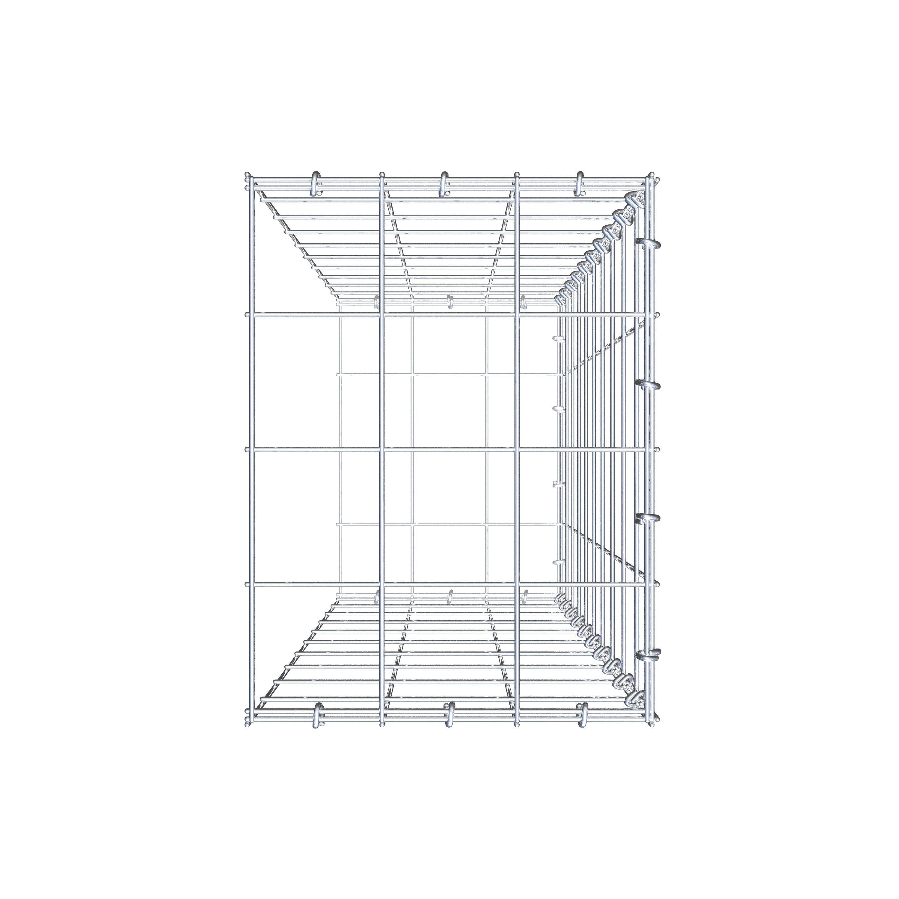 Gabião Tipo 2 100 cm x 30 cm x 40 cm (C x A x P), malhagem 10 cm x 10 cm, anel C