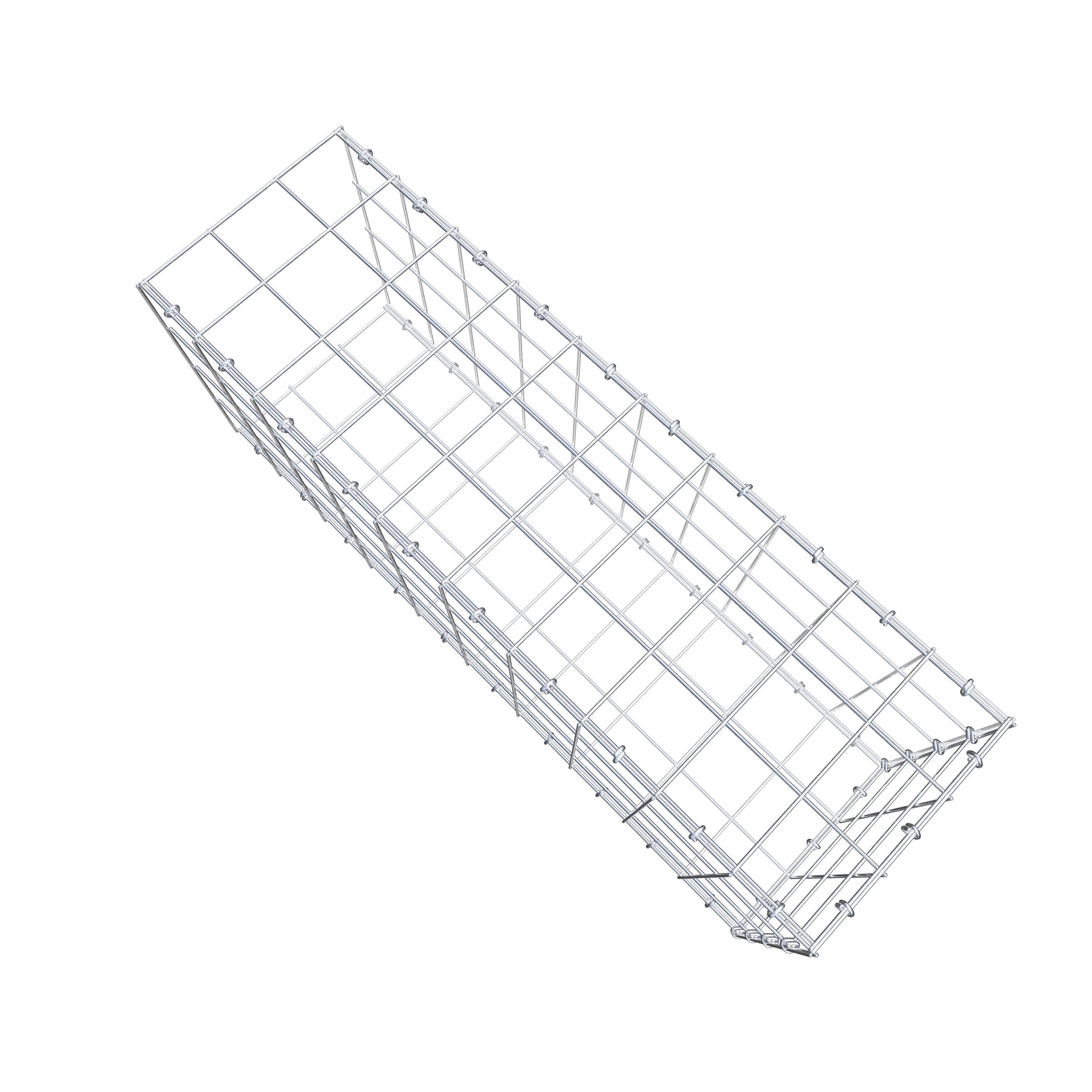 Schanskorf type 2 100 cm x 40 cm x 30 cm (L x H x D), maaswijdte 10 cm x 10 cm, C-ring