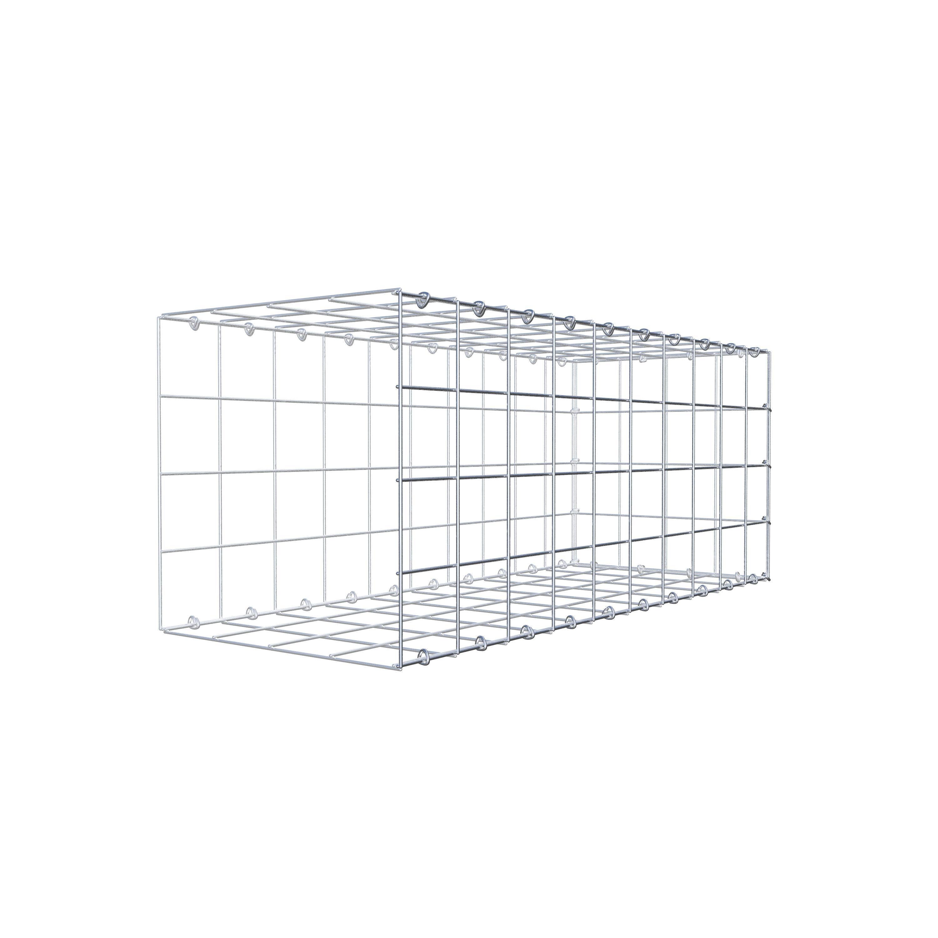 Mounted gabion type 2 100 cm x 40 cm x 40 cm (L x H x D), mesh size 10 cm x 10 cm, C-ring