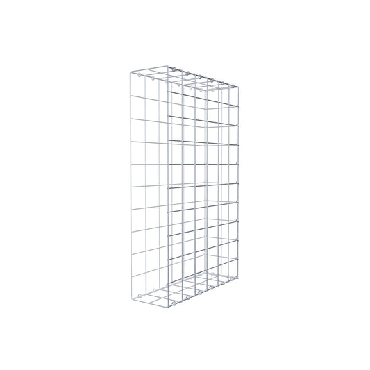 Mounted gabion type 2 100 cm x 60 cm x 20 cm (L x H x D), mesh size 10 cm x 10 cm, C-ring