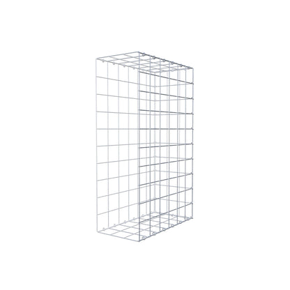 Typ 2 påbyggnadsgabion 100 cm x 60 cm x 30 cm (L x H x D), maskstorlek 10 cm x 10 cm, C-ring