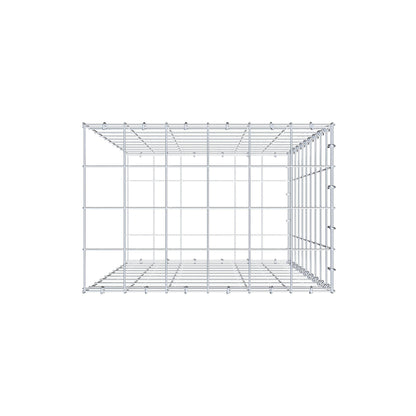 Anbaugabione Typ 2 100 cm x 60 cm x 40 cm (L x H x T), Maschenweite 10 cm x 10 cm, C-Ring