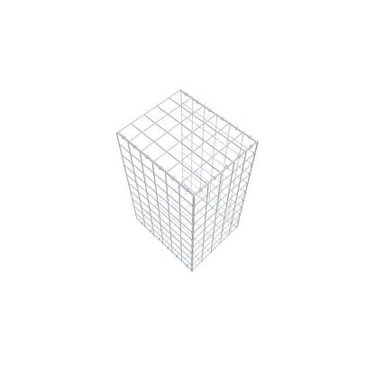 Monteret gabion type 2 100 cm x 60 cm x 50 cm (L x H x D), maskestørrelse 10 cm x 10 cm, C-ring