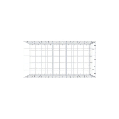 Monteret gabion type 2 100 cm x 60 cm x 50 cm (L x H x D), maskestørrelse 10 cm x 10 cm, C-ring