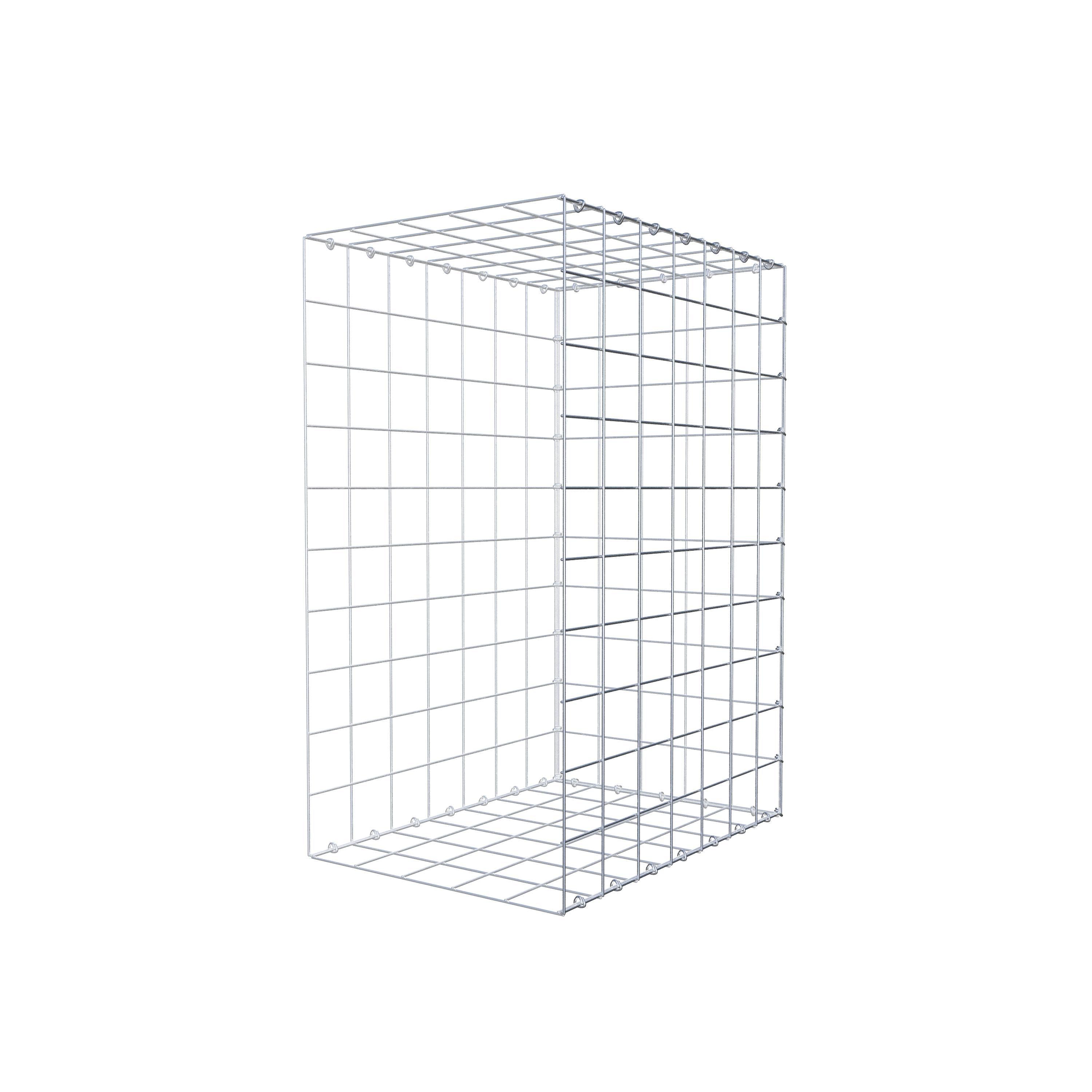 Mounted gabion type 2 100 cm x 70 cm x 50 cm (L x H x D), mesh size 10 cm x 10 cm, C-ring