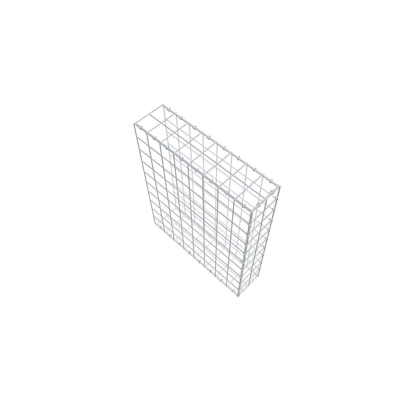 Gabbione aggiuntivo tipo 2 100 cm x 80 cm x 20 cm (L x H x P), maglia 10 cm x 10 cm, anello a C