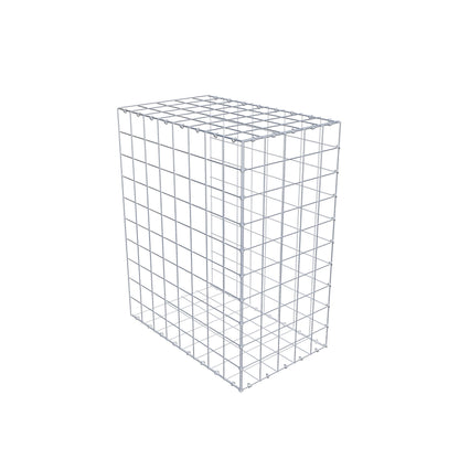 Typ 2 påbyggnadsgabion 100 cm x 80 cm x 50 cm (L x H x D), maskstorlek 10 cm x 10 cm, C-ring