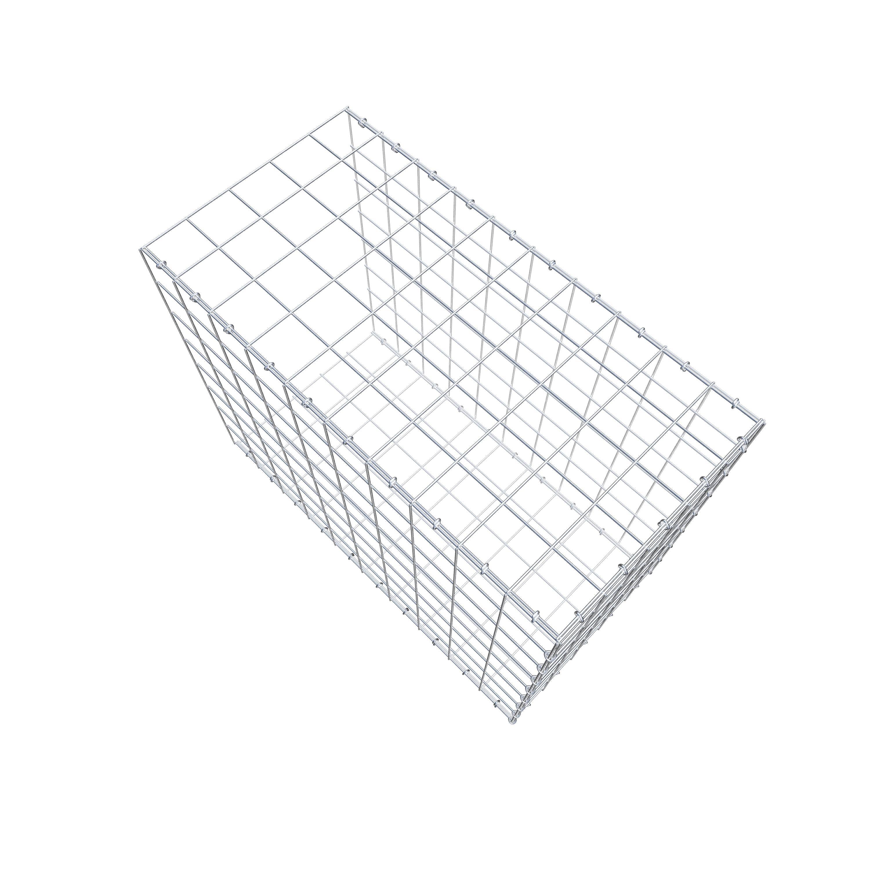 Schanskorf type 2 100 cm x 80 cm x 50 cm (L x H x D), maaswijdte 10 cm x 10 cm, C-ring