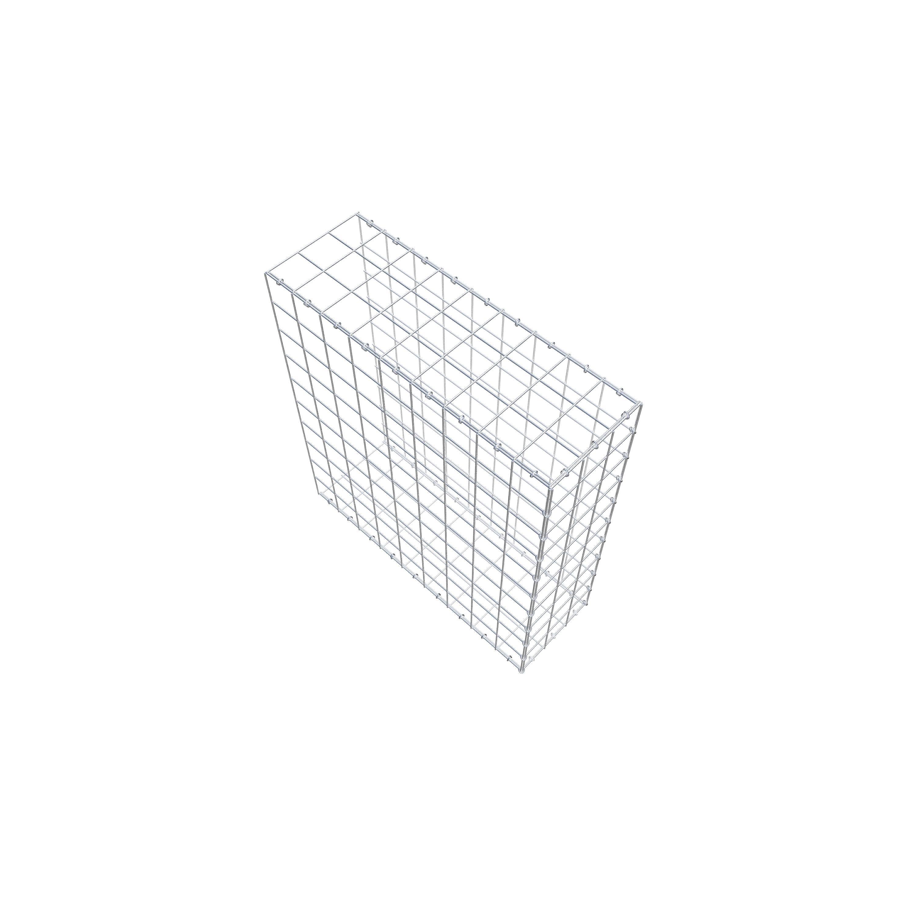 Schanskorf type 2 100 cm x 90 cm x 30 cm (L x H x D), maaswijdte 10 cm x 10 cm, C-ring