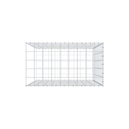 Add-on schanskorf type 2 100 cm x 90 cm x 50 cm (L x H x D), maaswijdte 10 cm x 10 cm, C-ring