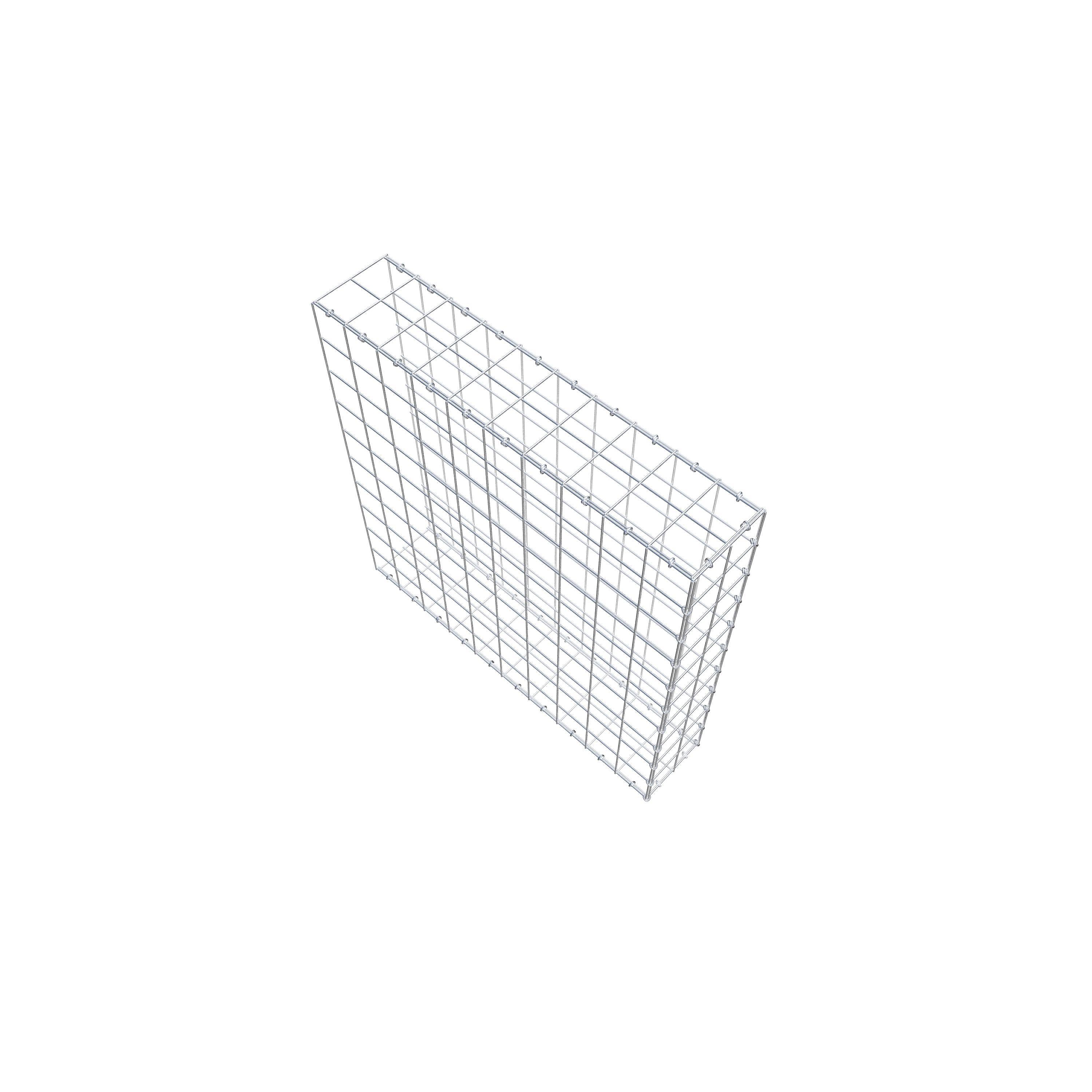 Anbaugabione Typ 2 100 cm x 100 cm x 20 cm (L x H x T), Maschenweite 10 cm x 10 cm, C-Ring