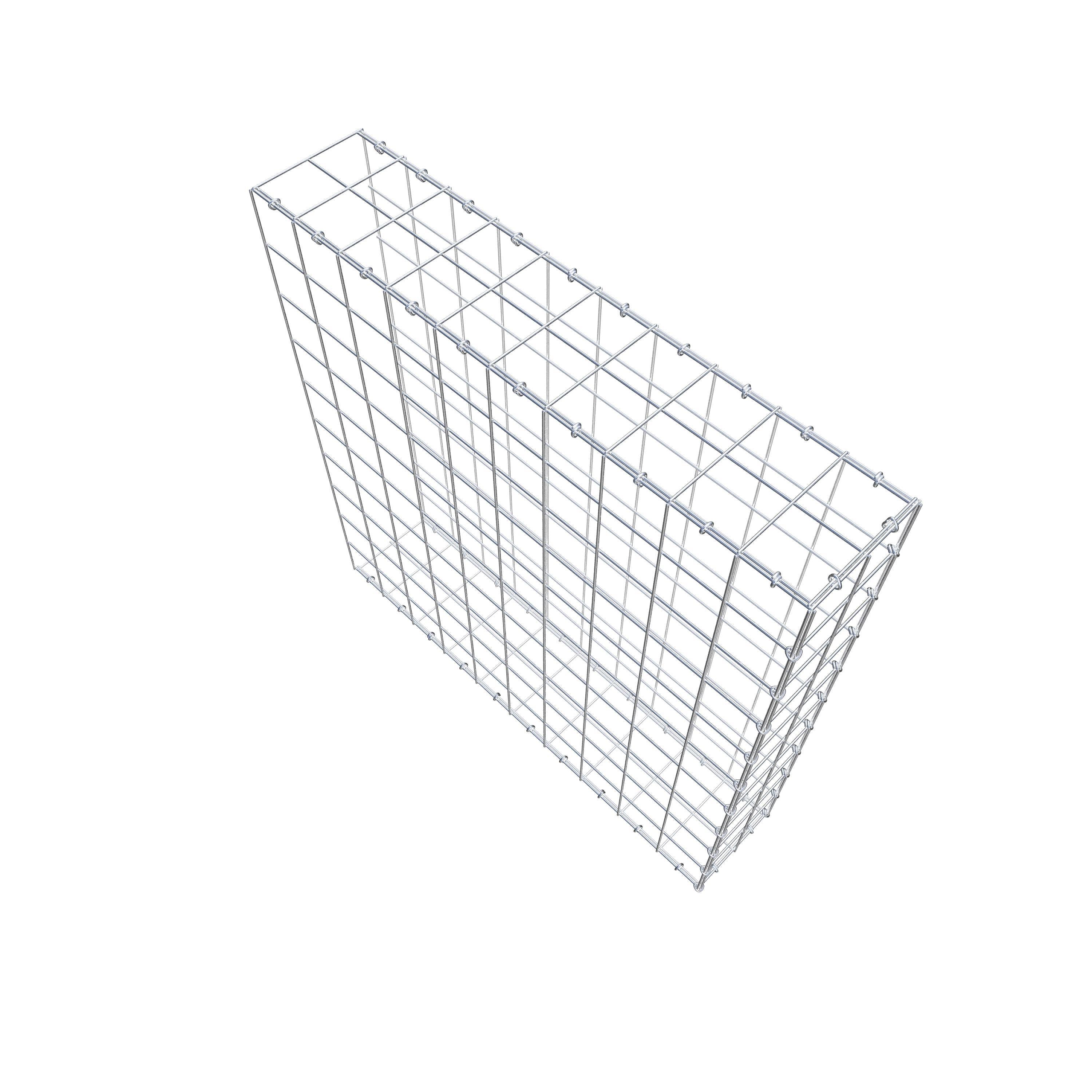 Schanskorf type 2 100 cm x 100 cm x 20 cm (L x H x D), maaswijdte 10 cm x 10 cm, C-ring