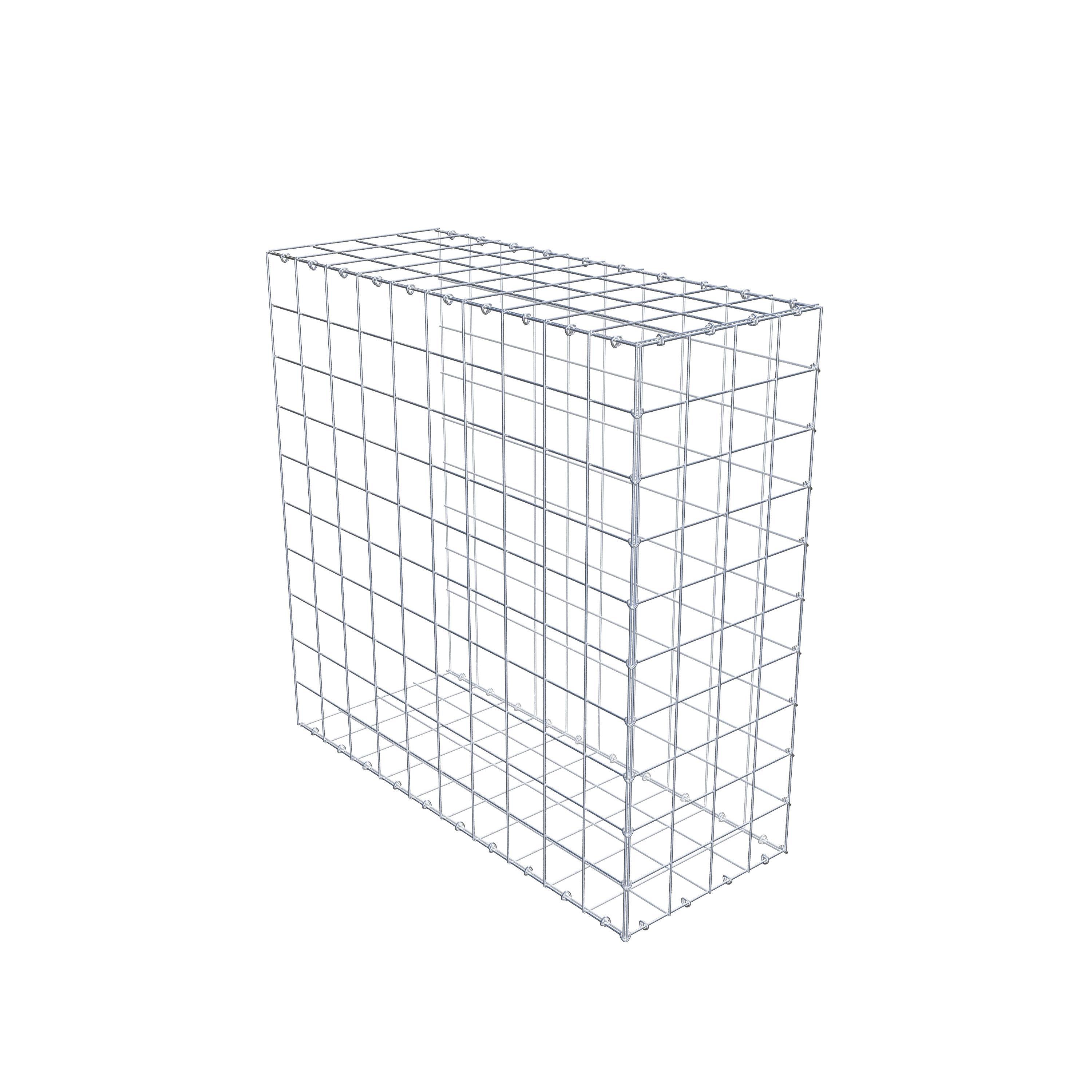 Schanskorf type 2 100 cm x 100 cm x 40 cm (L x H x D), maaswijdte 10 cm x 10 cm, C-ring