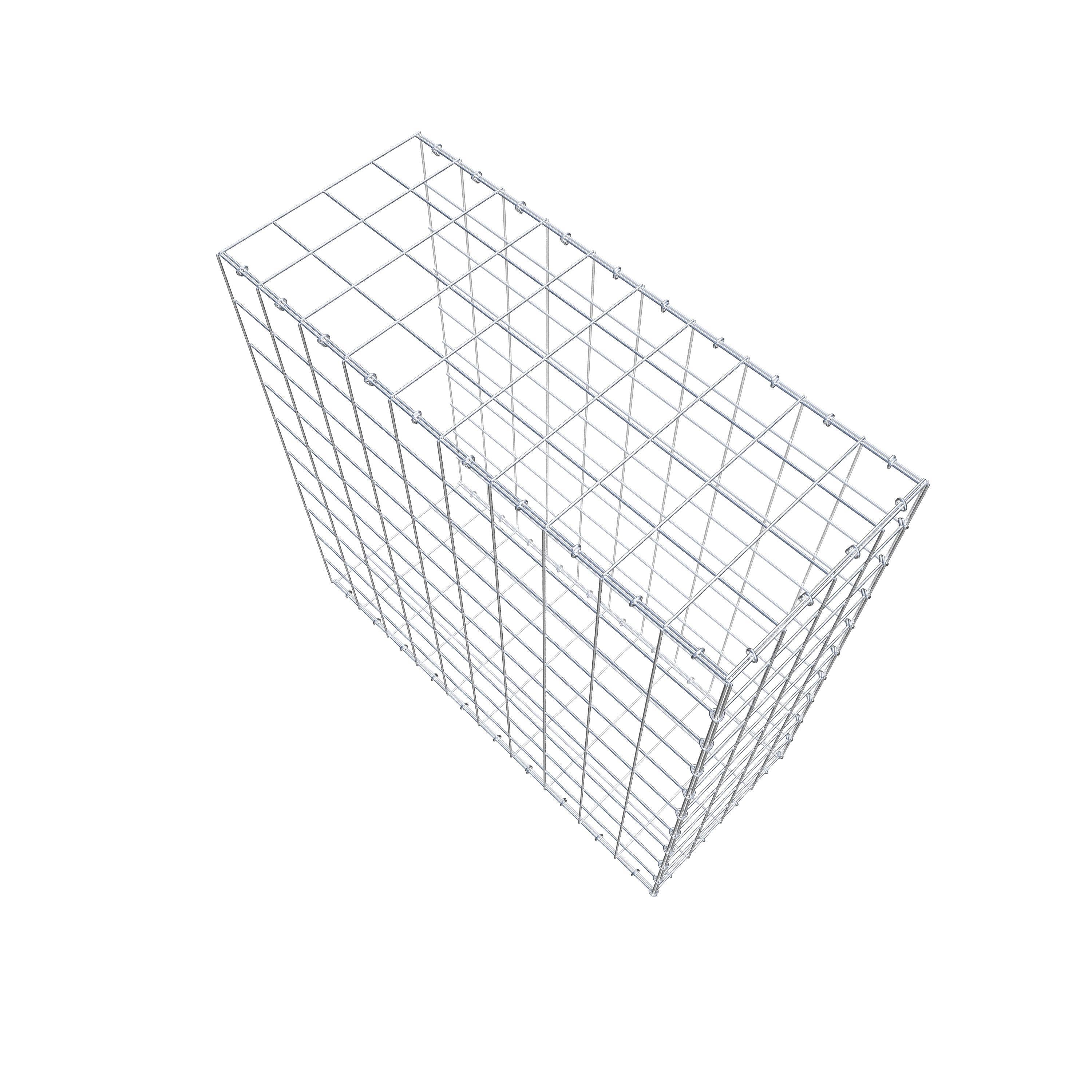 Schanskorf type 2 100 cm x 100 cm x 40 cm (L x H x D), maaswijdte 10 cm x 10 cm, C-ring