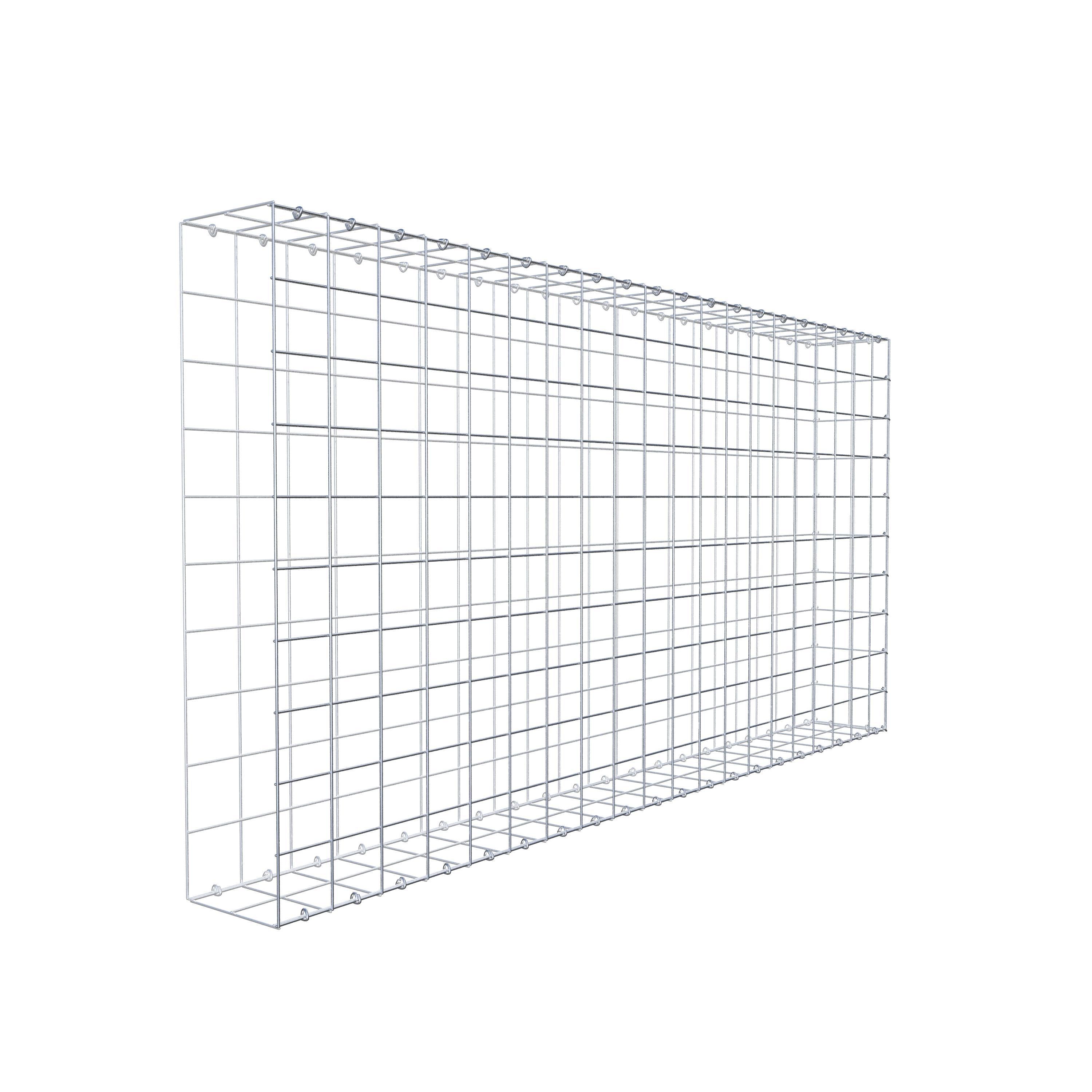 Mounted gabion type 2 200 cm x 100 cm x 20 cm (L x H x D), mesh size 10 cm x 10 cm, C-ring