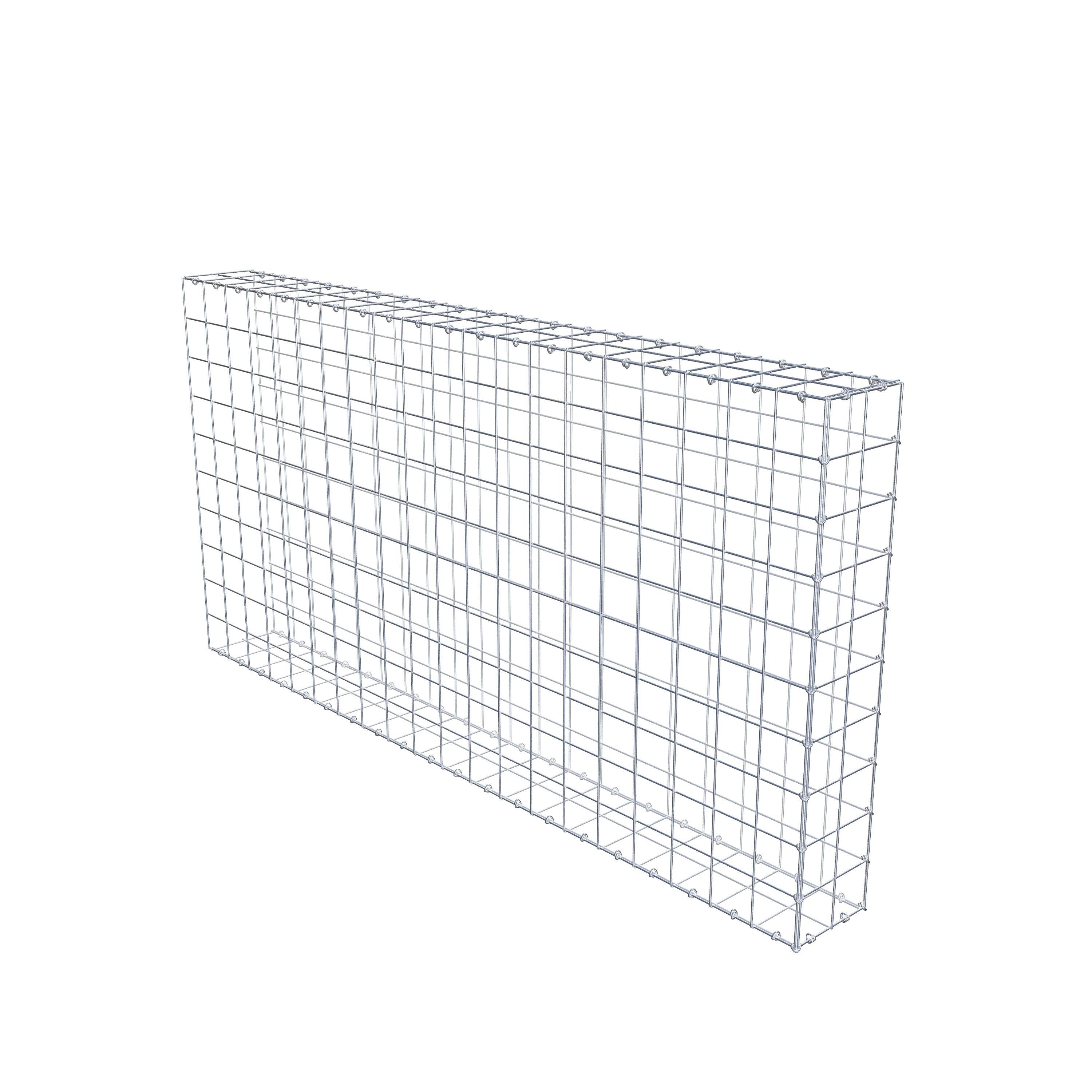 Mounted gabion type 2 200 cm x 100 cm x 20 cm (L x H x D), mesh size 10 cm x 10 cm, C-ring