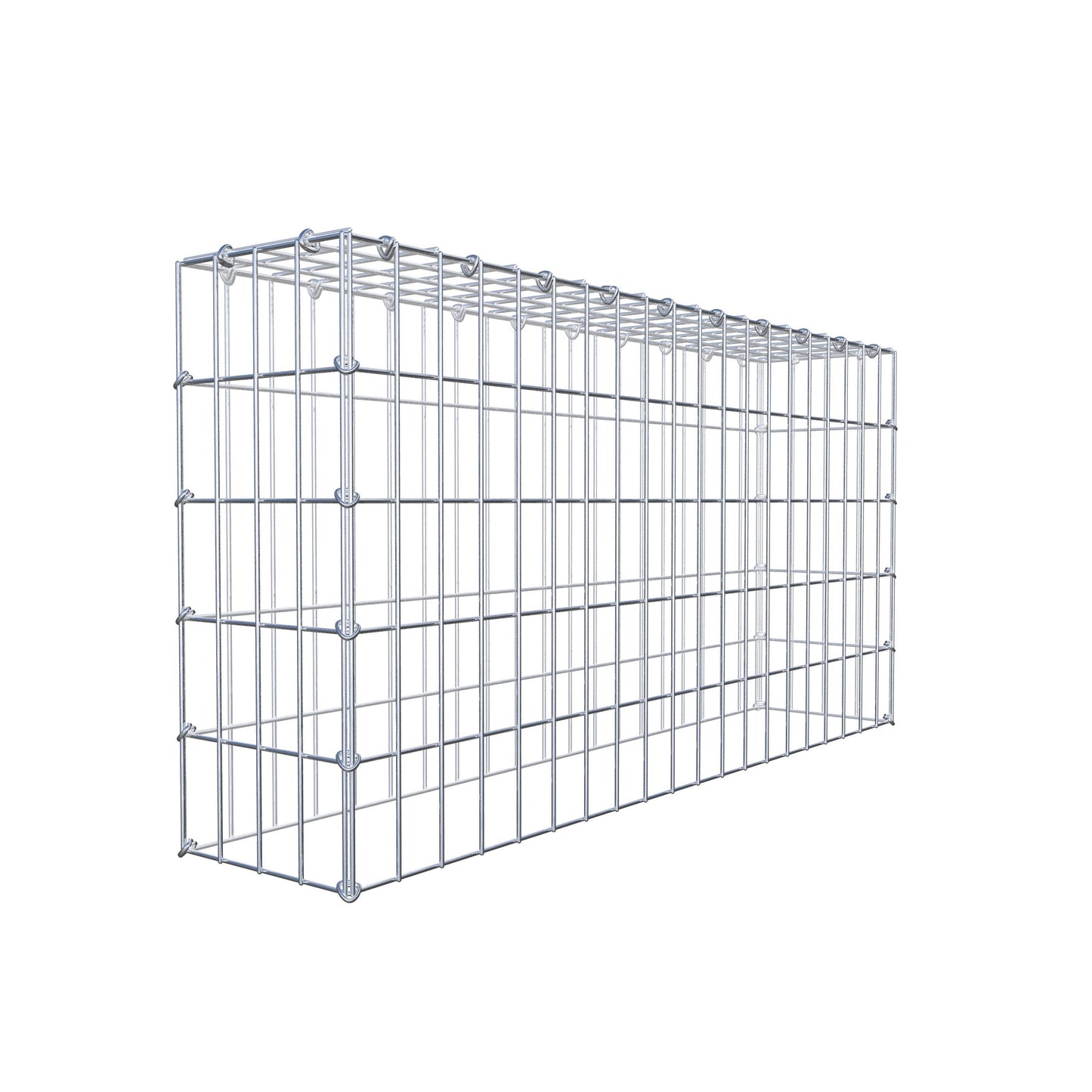 Gabbione aggiuntivo di tipo 3 100 cm x 50 cm x 20 cm (L x H x P), maglia 5 cm x 10 cm, anello a C