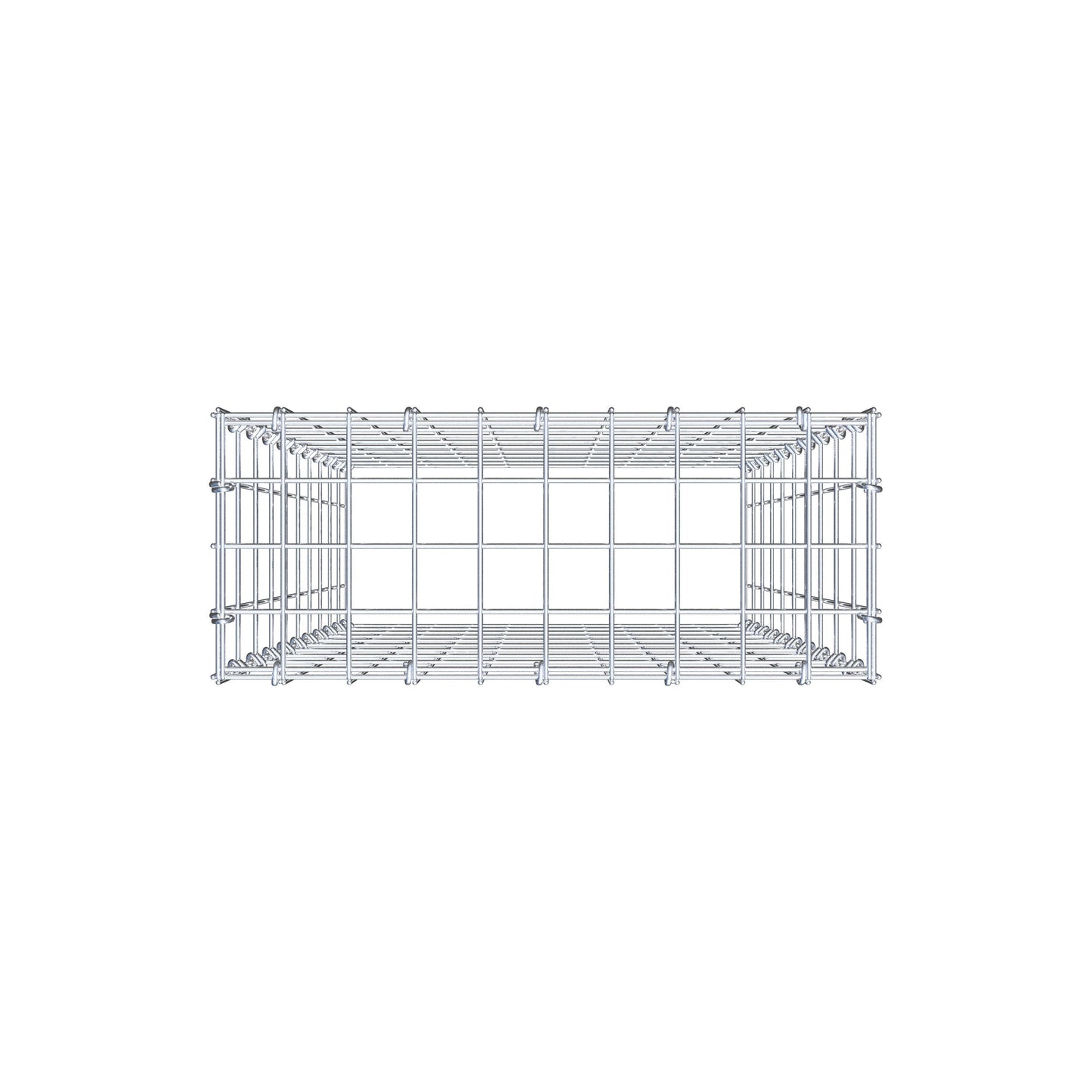 Gabbione aggiuntivo di tipo 3 100 cm x 50 cm x 20 cm (L x H x P), maglia 5 cm x 10 cm, anello a C