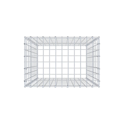 Monteret gabion type 3 100 cm x 60 cm x 40 cm (L x H x D), maskestørrelse 5 cm x 10 cm, C-ring