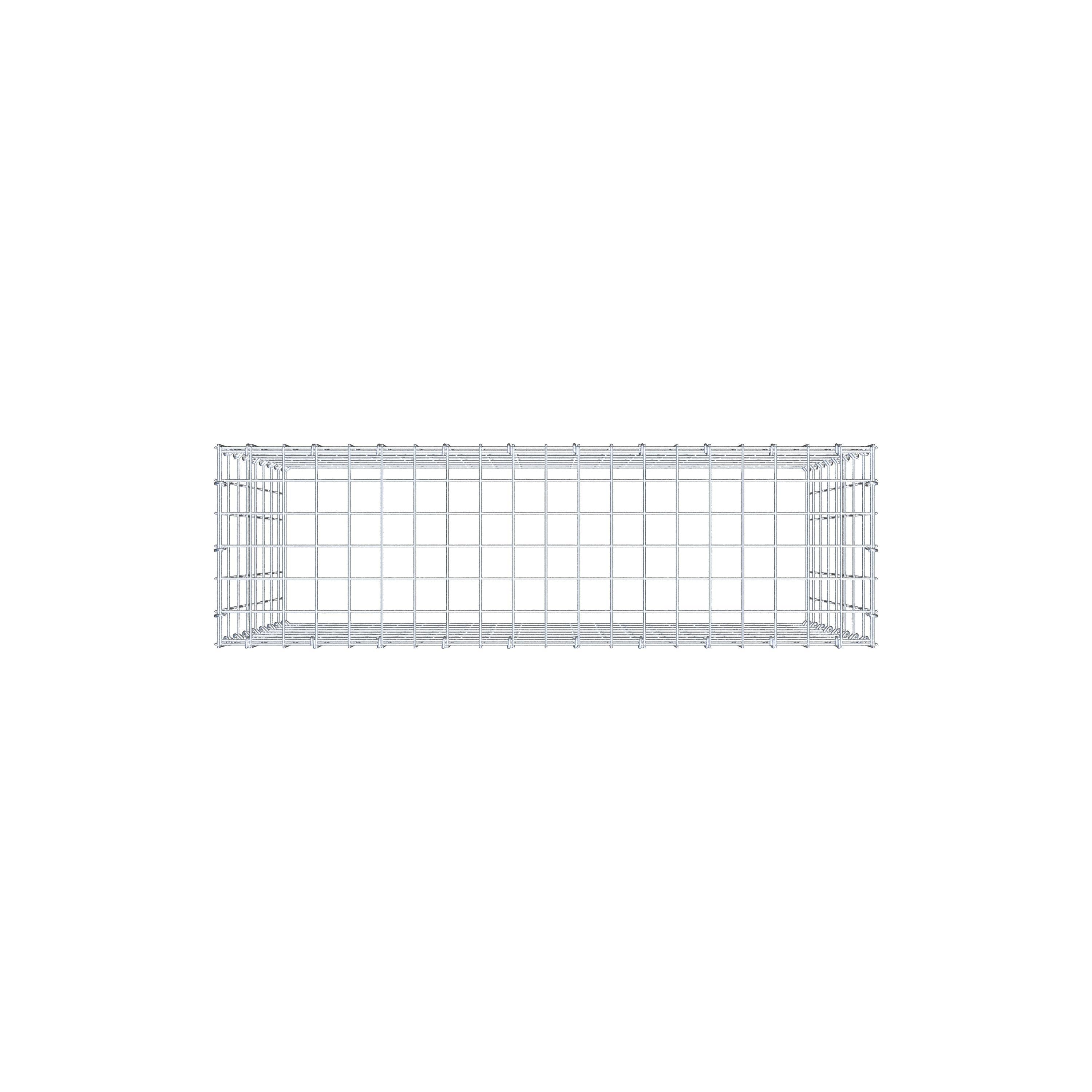 Gabbione aggiuntivo di tipo 3 100 cm x 80 cm x 30 cm (L x H x P), maglia 5 cm x 10 cm, anello a C