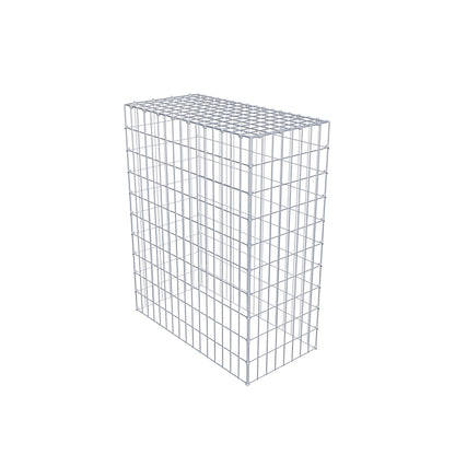 Monteret gabion type 3 100 cm x 80 cm x 40 cm (L x H x D), maskestørrelse 5 cm x 10 cm, C-ring