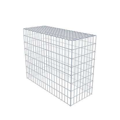 Monteret gabion type 3 100 cm x 80 cm x 40 cm (L x H x D), maskestørrelse 5 cm x 10 cm, C-ring