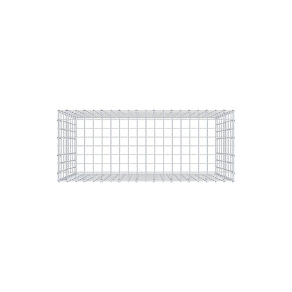 Monteret gabion type 3 100 cm x 80 cm x 40 cm (L x H x D), maskestørrelse 5 cm x 10 cm, C-ring