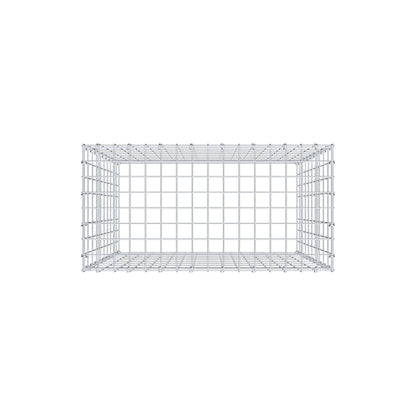 Monteret gabion type 3 100 cm x 80 cm x 40 cm (L x H x D), maskestørrelse 5 cm x 10 cm, C-ring
