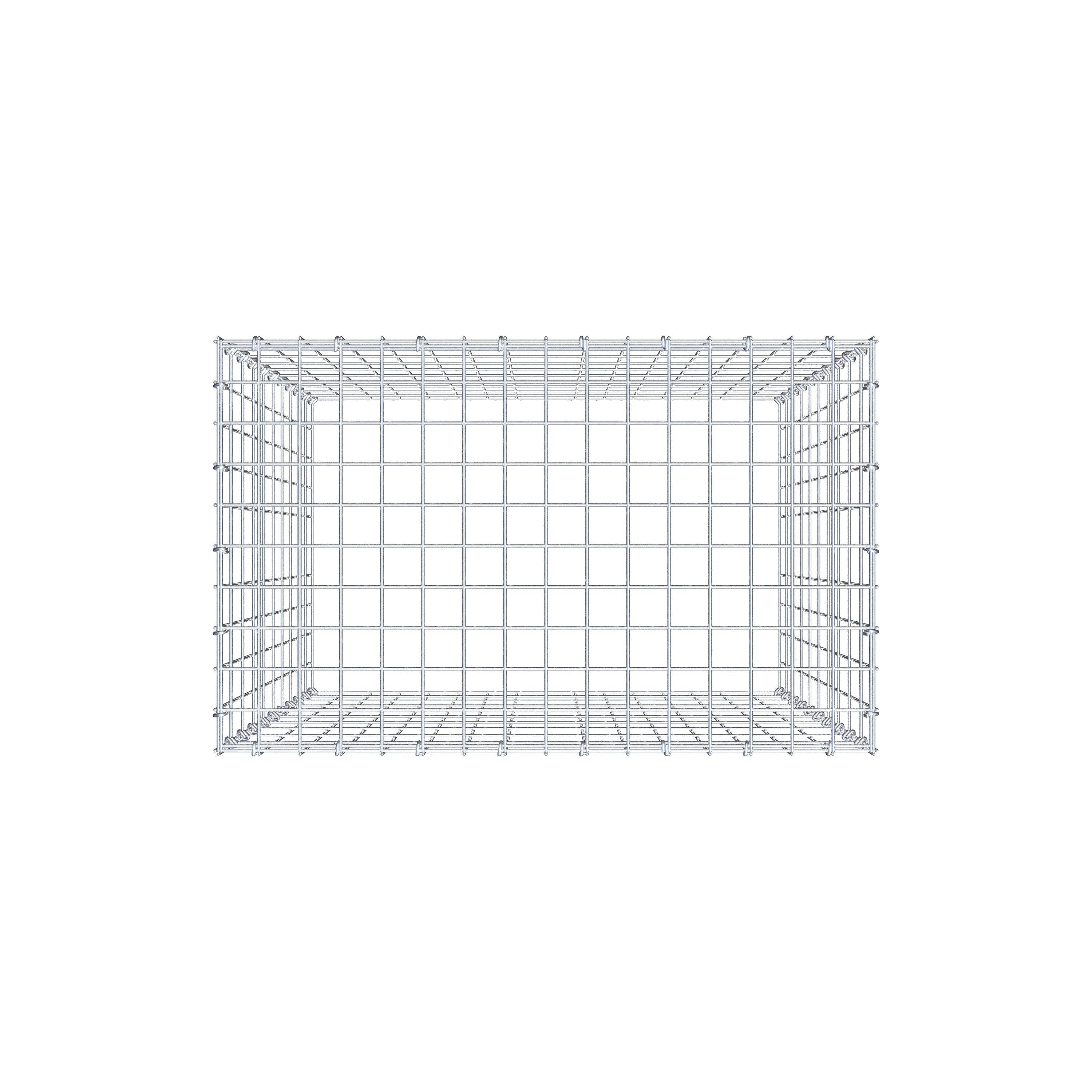 Schanskorf type 3 100 cm x 80 cm x 50 cm (L x H x D), maaswijdte 5 cm x 10 cm, C-ring