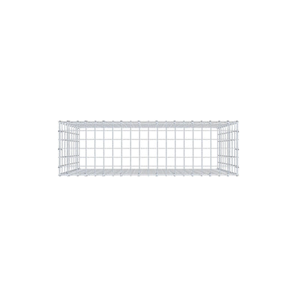 Gabbione aggiuntivo di tipo 3 100 cm x 90 cm x 30 cm (L x H x P), maglia 5 cm x 10 cm, anello a C
