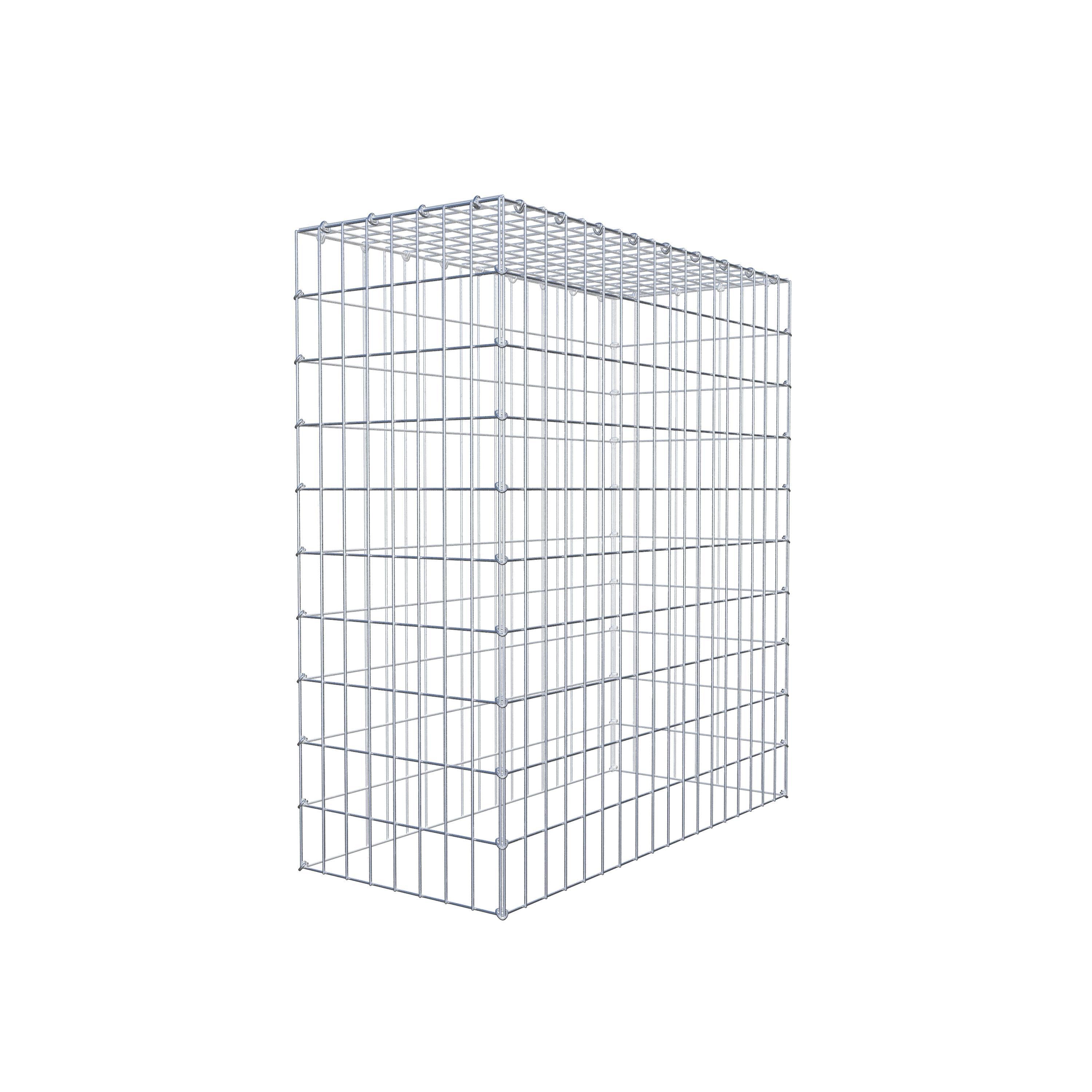 Monteret gabion type 3 100 cm x 90 cm x 40 cm (L x H x D), maskestørrelse 5 cm x 10 cm, C-ring