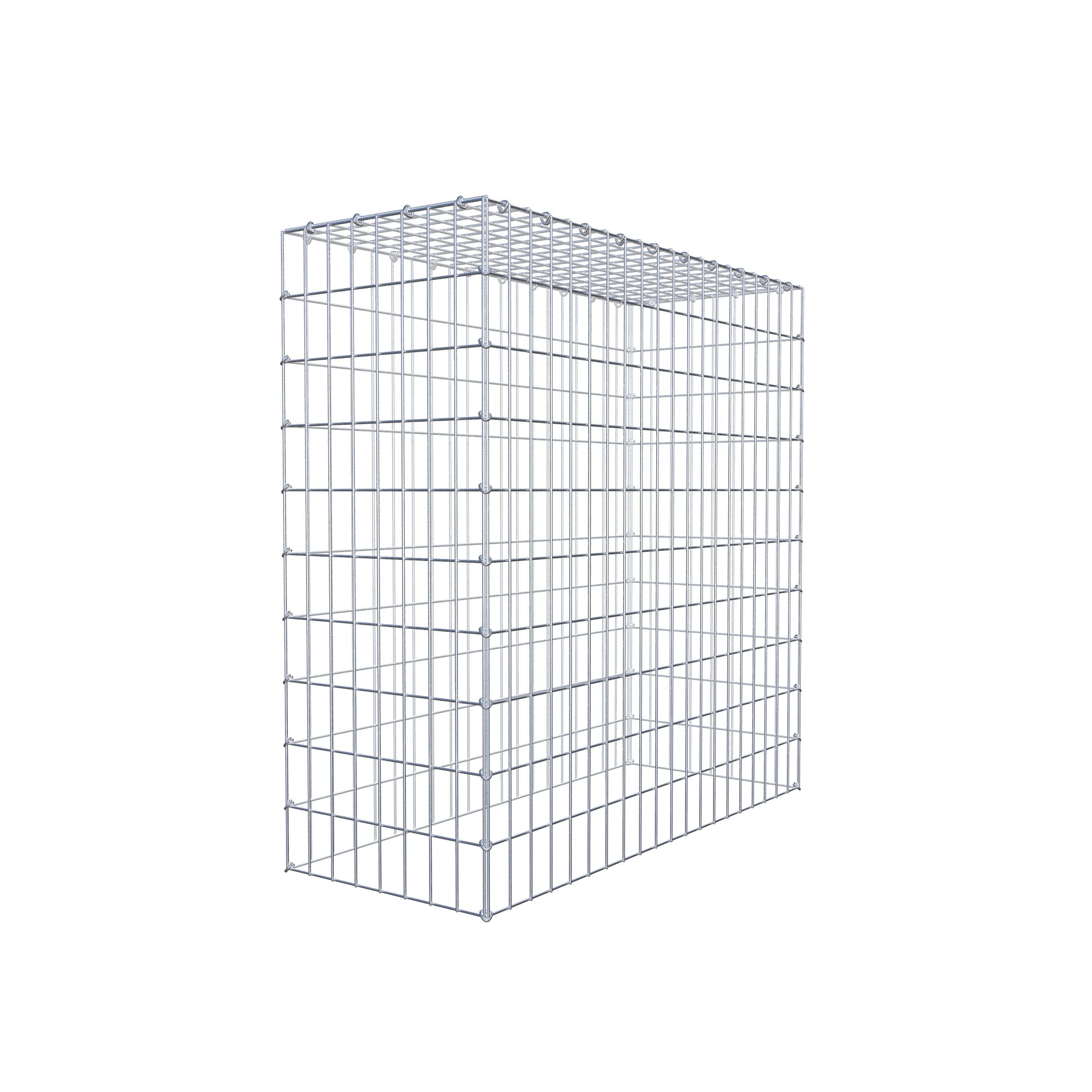 Monteret gabion type 3 100 cm x 100 cm x 40 cm (L x H x D), maskestørrelse 5 cm x 10 cm, C-ring