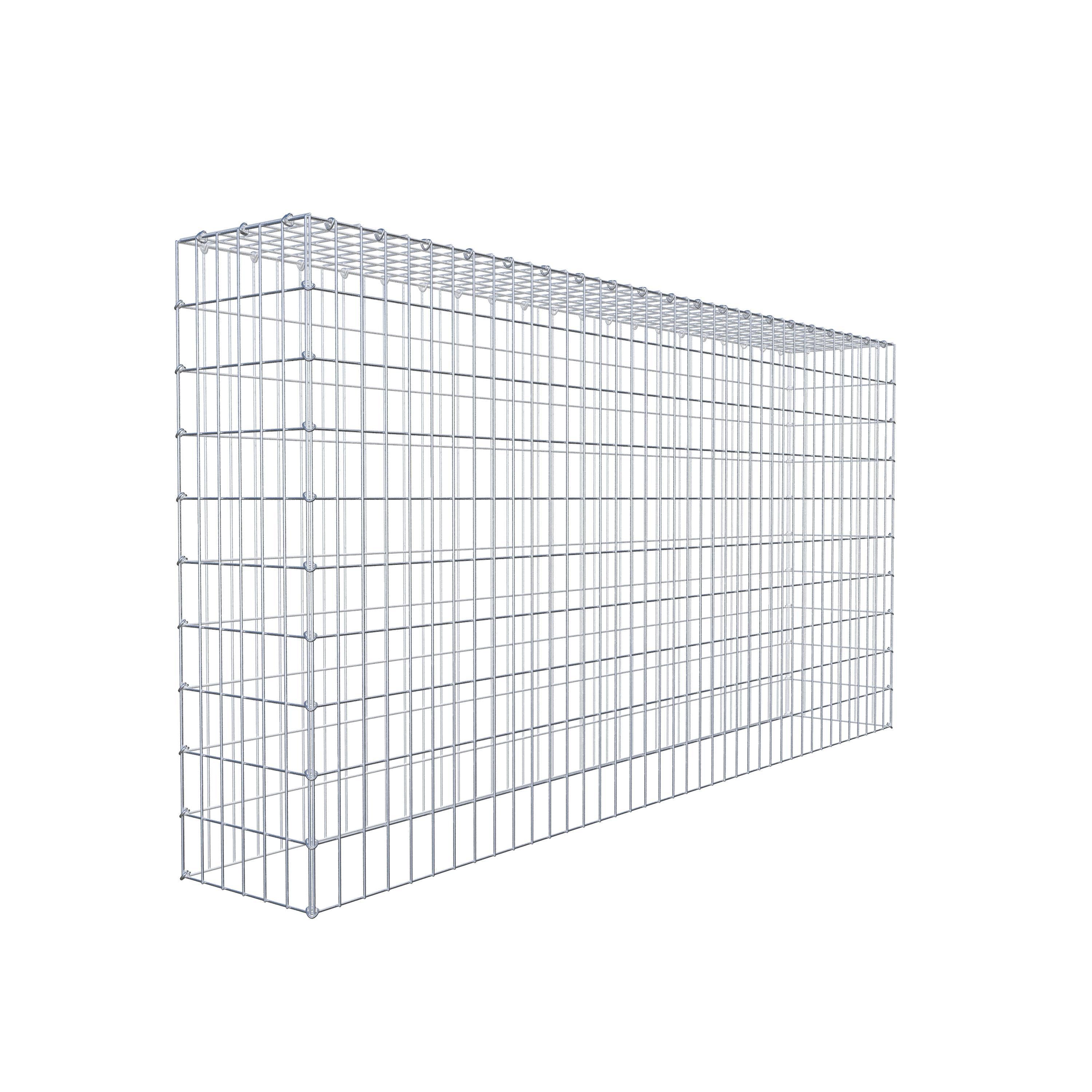 Monteret gabion type 3 200 cm x 100 cm x 30 cm (L x H x D), maskestørrelse 5 cm x 10 cm, C-ring