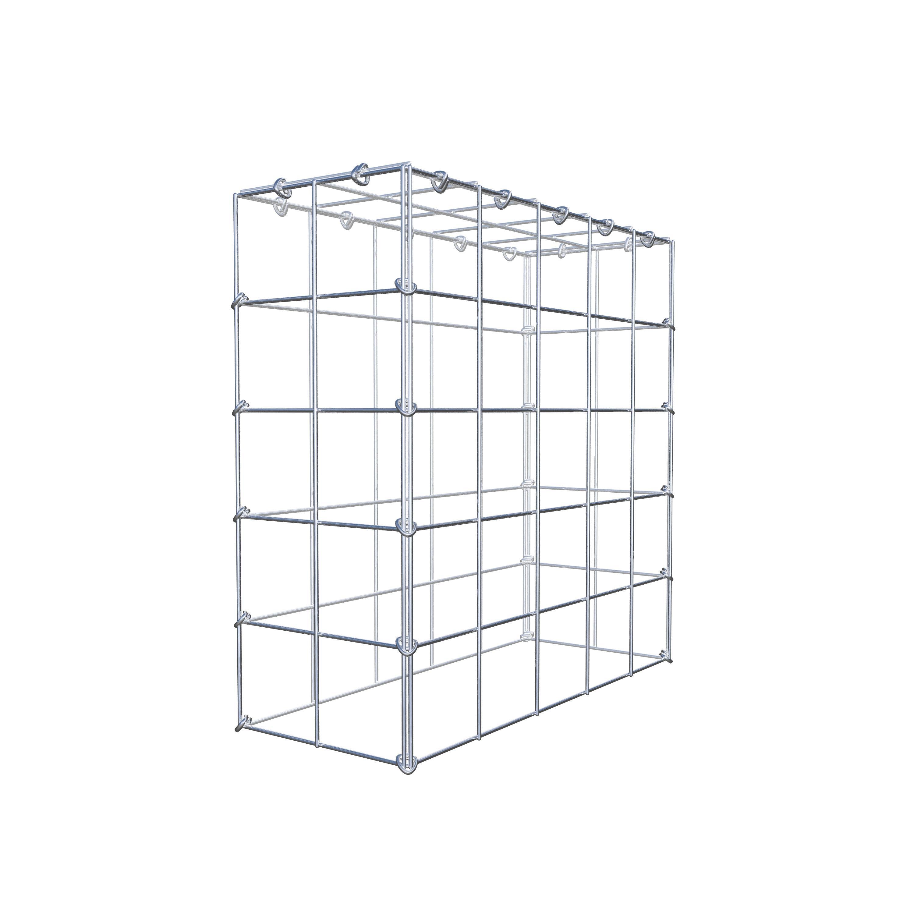 Schanskorf type 3 50 cm x 50 cm x 20 cm (L x H x D), maaswijdte 10 cm x 10 cm, C-ring