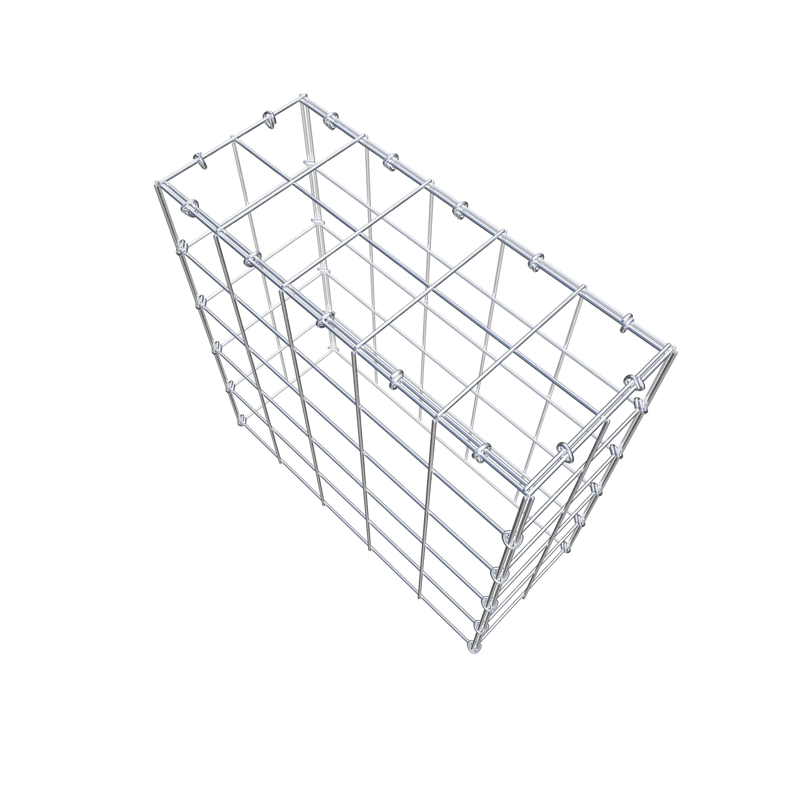 Gabião Tipo 3 50 cm x 50 cm x 20 cm (C x A x P), malhagem 10 cm x 10 cm, anel C